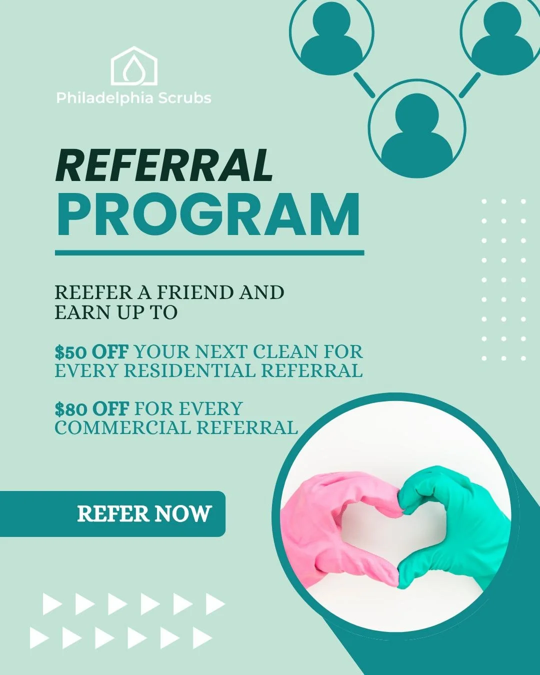 #referralprogram #getrewarded #sharethelove #referafriend #moneyoffyournextclean #seethedifference #professionals #booktoday #refresh #deepclean #inyourneighborhood #cleanhousecleanmind #positivefeedback #satisfiedcustomer #cleaningcompany #grateful 