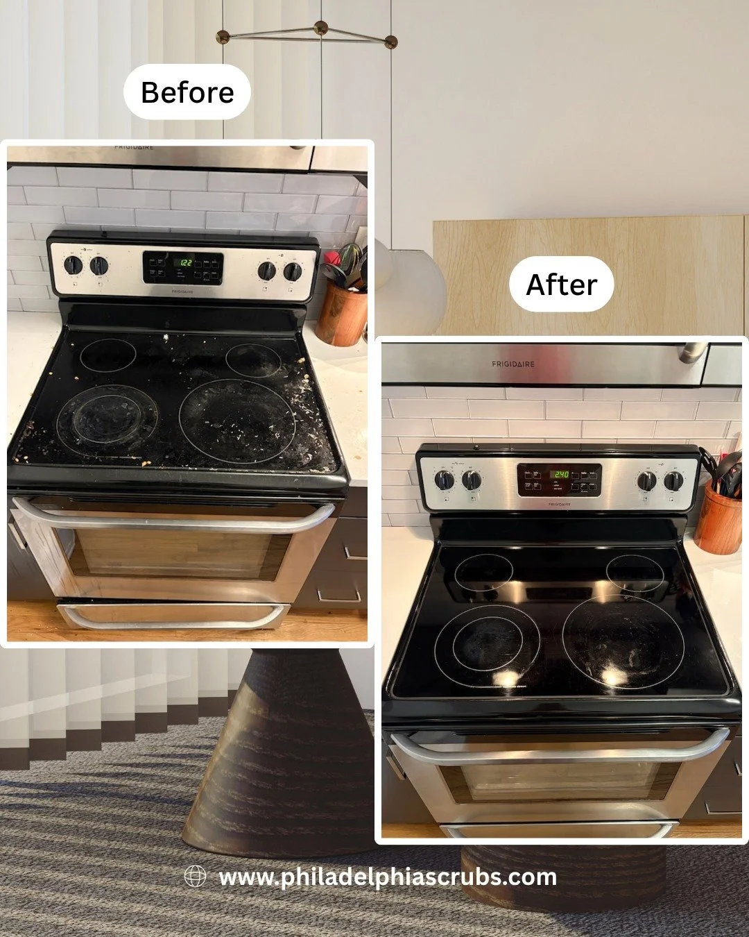 What gets more crumbs in your house, the oven or the couch? 

#beforeandafter #applianceclean #ovenclean #electricfeel #cleaningresults #phillyhomecleaning #scrubsup #deepclean #whatadifference #beforecleaning #aftercleaning #customizeable #seethedif