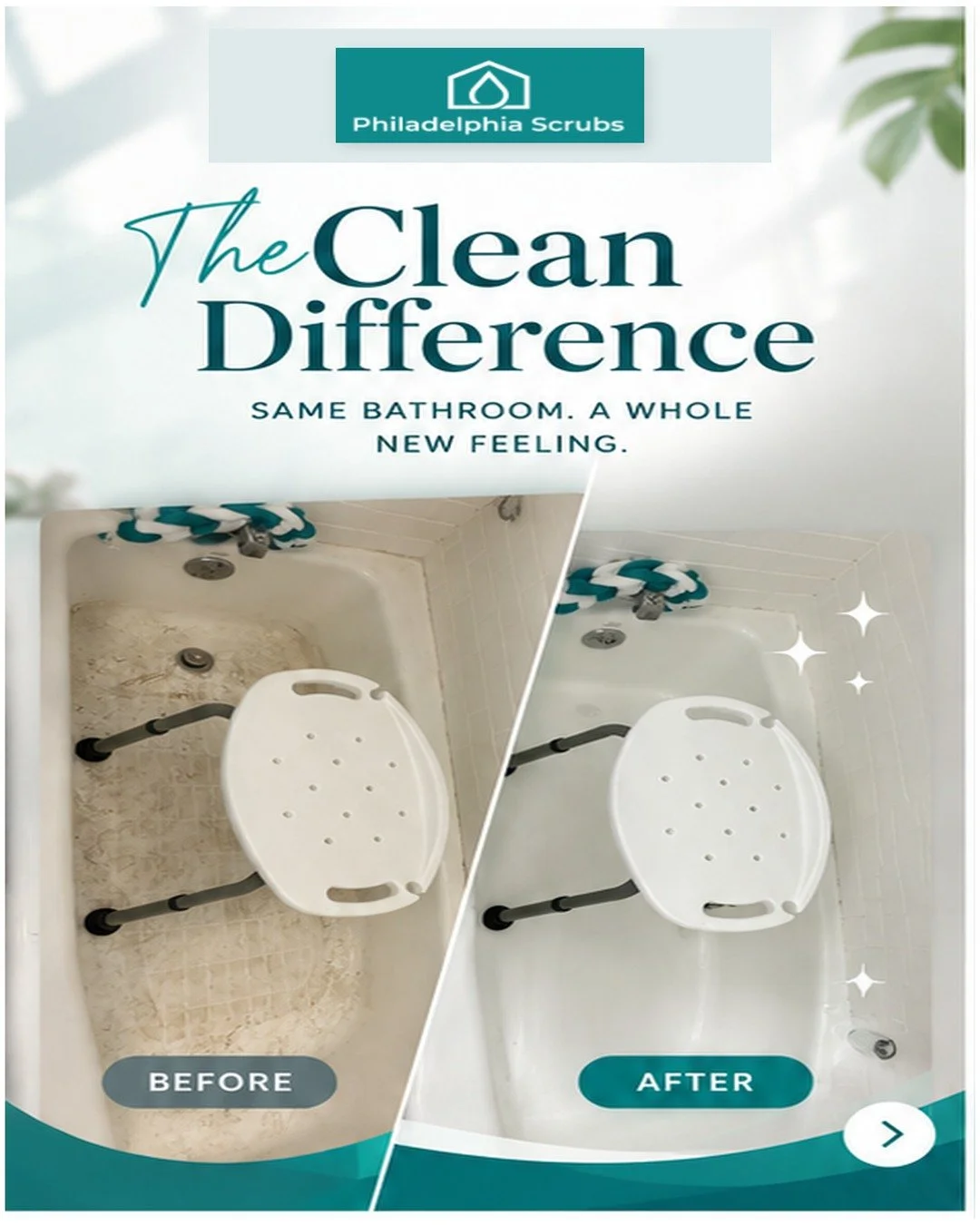 ✨ Same bathroom. BIG difference. ✨

From build-up to beautifully clean, because your home deserves more than just a quick wipe. 🫧✨

Ready for your own before &amp; after?

👉 Book your cleaning today and let Philadelphia Scrubs handle the mess!

📞 