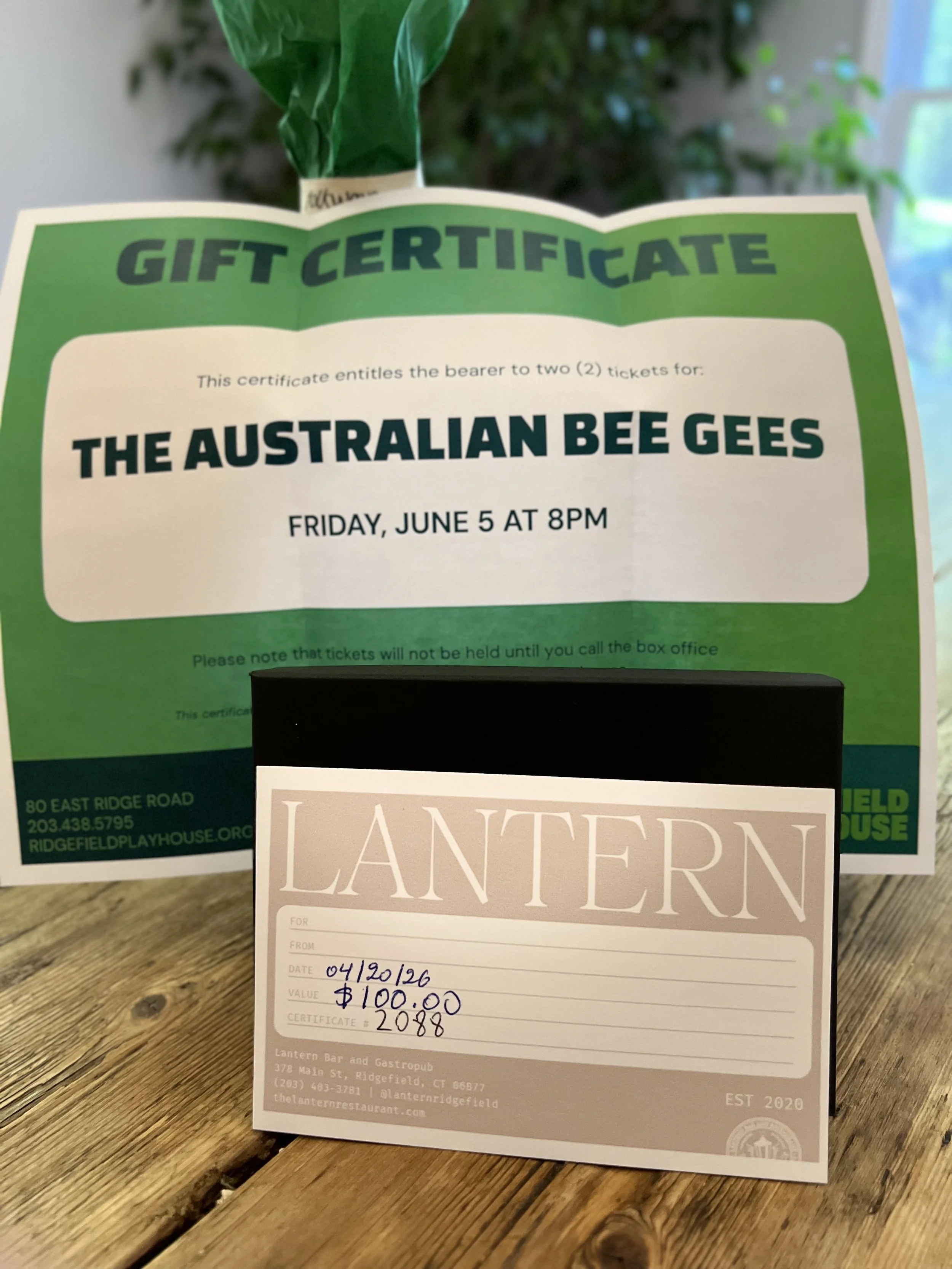 Ridgefield Night out for 2!