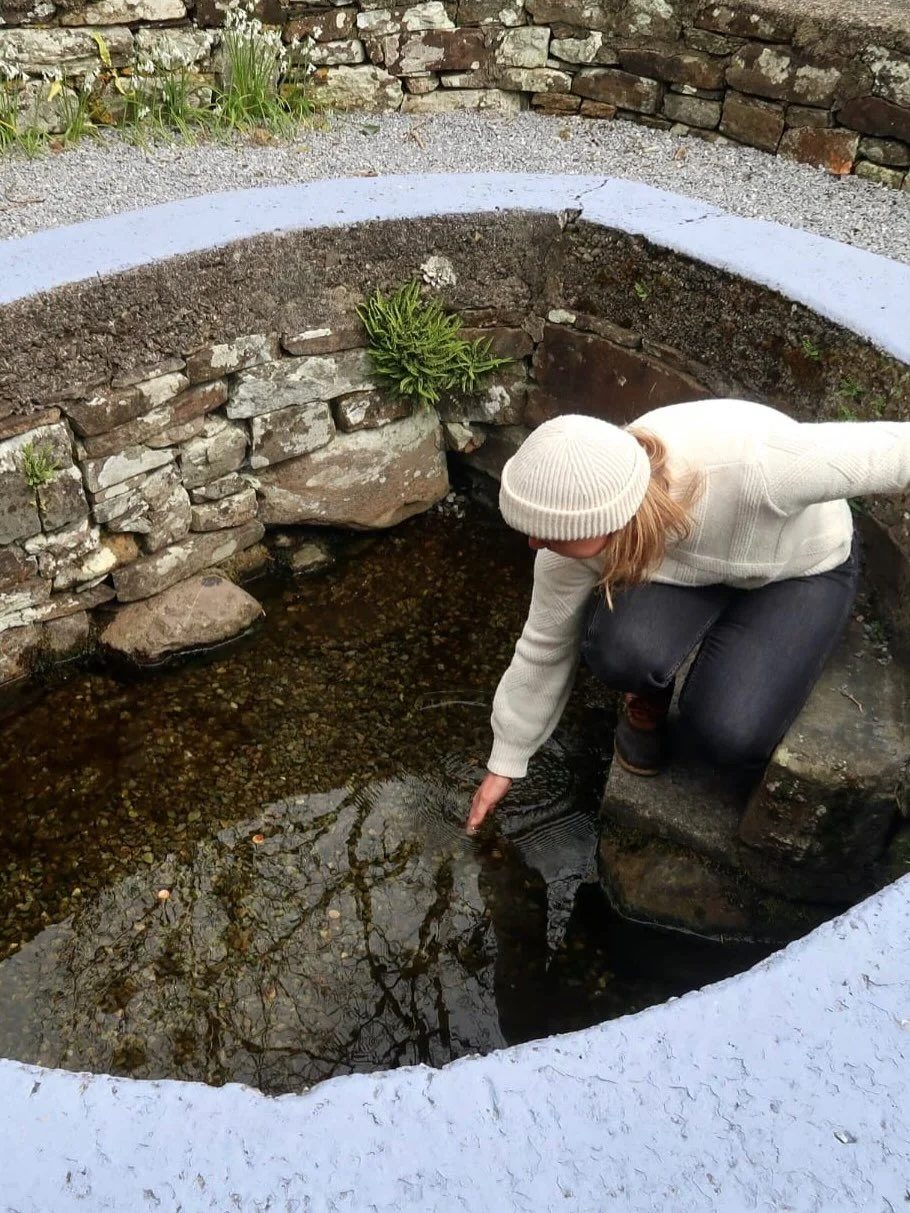 Spent the day at a few holy wells in County Cork yesterday listening, learning and being introduced to these places through the people who care for and about them. Thank you to Amanda Clarke aka @holywellsofcorkandkerry for being my guide and for cap