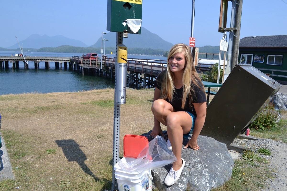 Surfrider tackling discarded cigarette butts