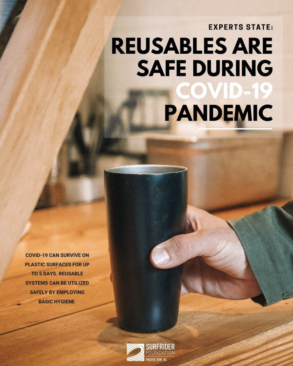 COVID-19: Reusable containers safe to use, good for the planet, says Surfrider Foundation Canada