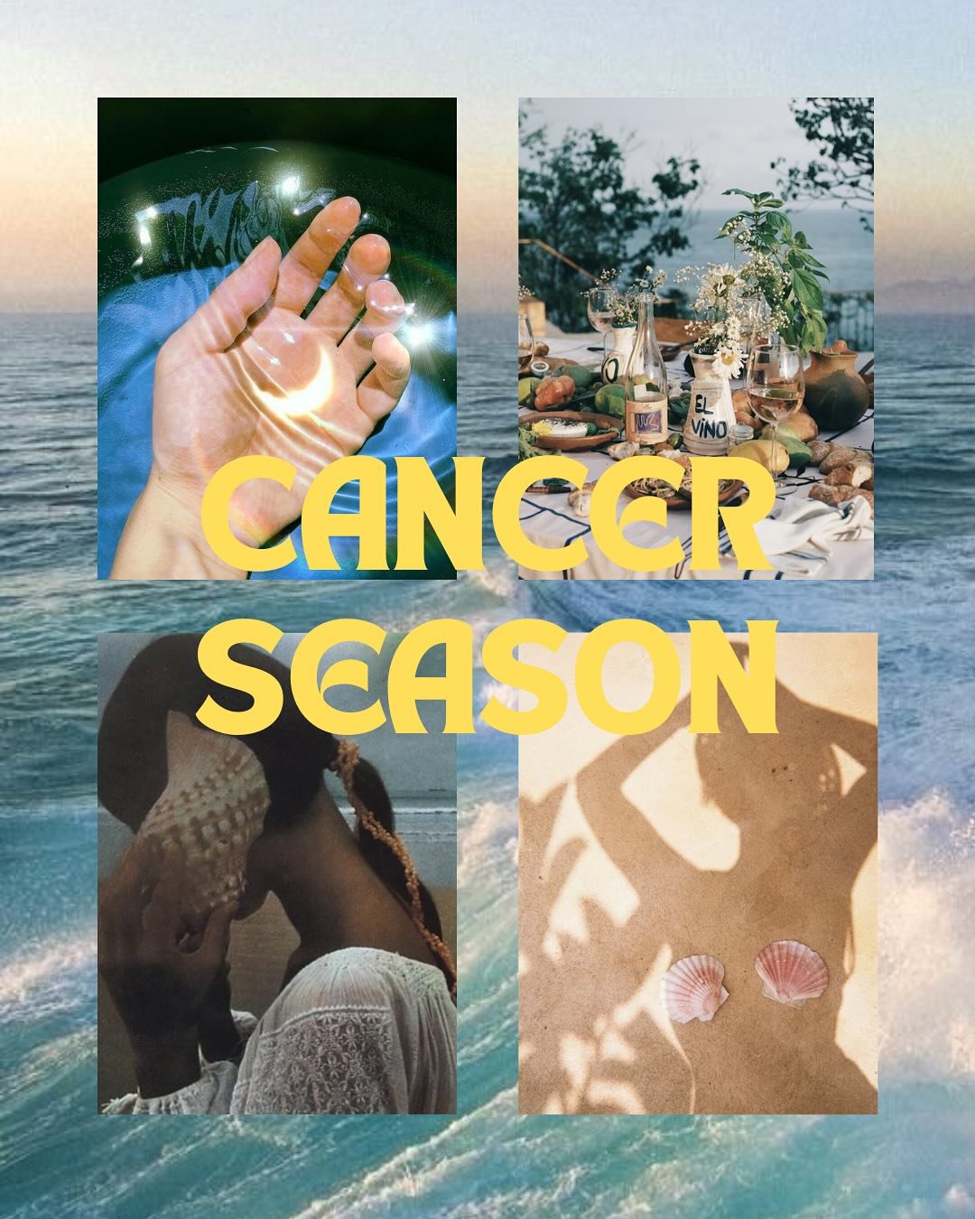 Cancer season mood/meme/moon board 🌚🌝

Shout out to @allisonbornstein6 whose Mother Mermaid and Surfer Nephew archetypes are very influential this Cancer Season ♋️ 
.
.
.
.
.
.
.
#moonwitch #cancerseason♋️ #cancerseason #summersolstice #solstice