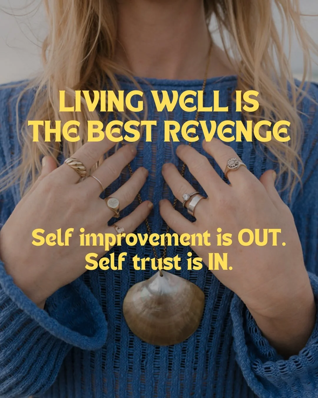 I feel like I&rsquo;m qualified to tell you self-improvement is OUT because I spent so much time and energy trying to do it only to realize: that ain&rsquo;t it. 
.
.
.
.
.
#astrologypost #newyearsresolution #newyearnewyou #newyearintentions
