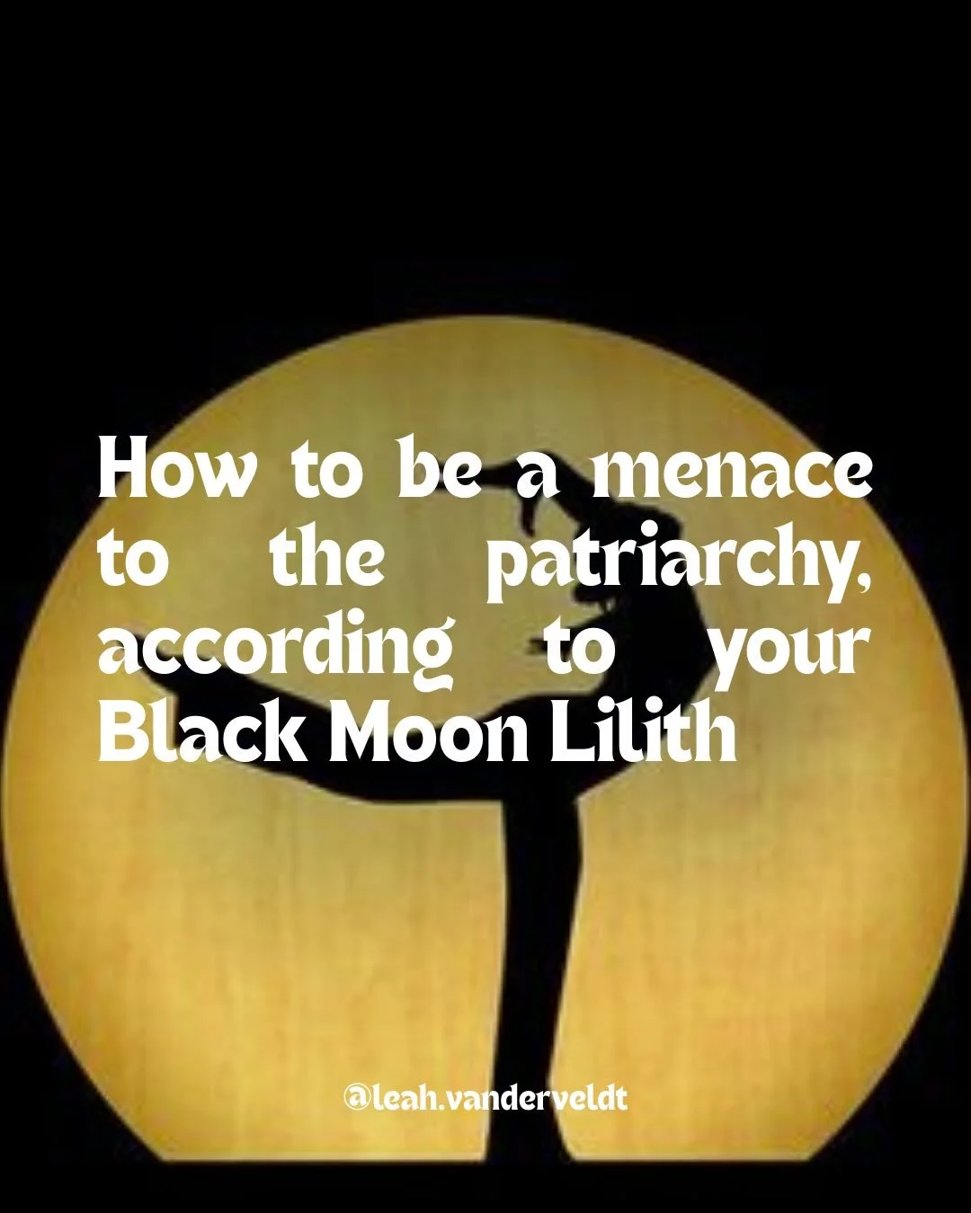 Happy Friday the 13th to all who celebrate 🖤

For more on your Lilith SIGN, see my Substack post 😈

#blackmoonlilith #astrologypost #zodiaclove #matriarchynow
