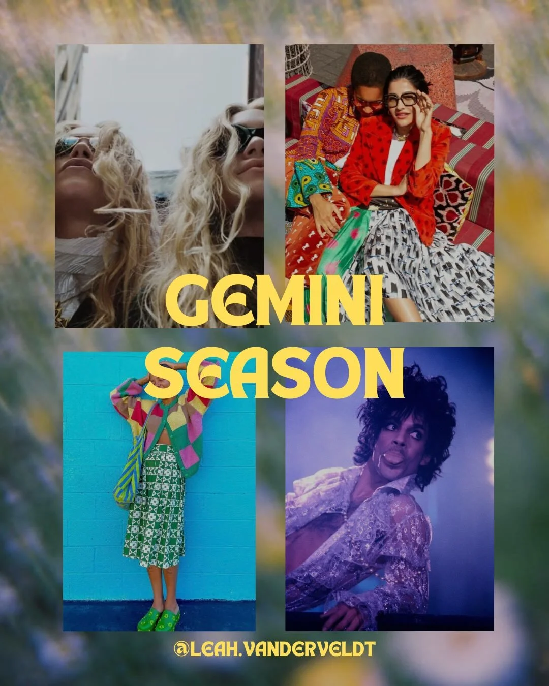 For your consideration: a Gemini Season moodboard

Let&rsquo;s get yapping 🗣️
.
.
.
.
.
.
#gemini #geminiseason #geminiseason♊️ #astrologypost