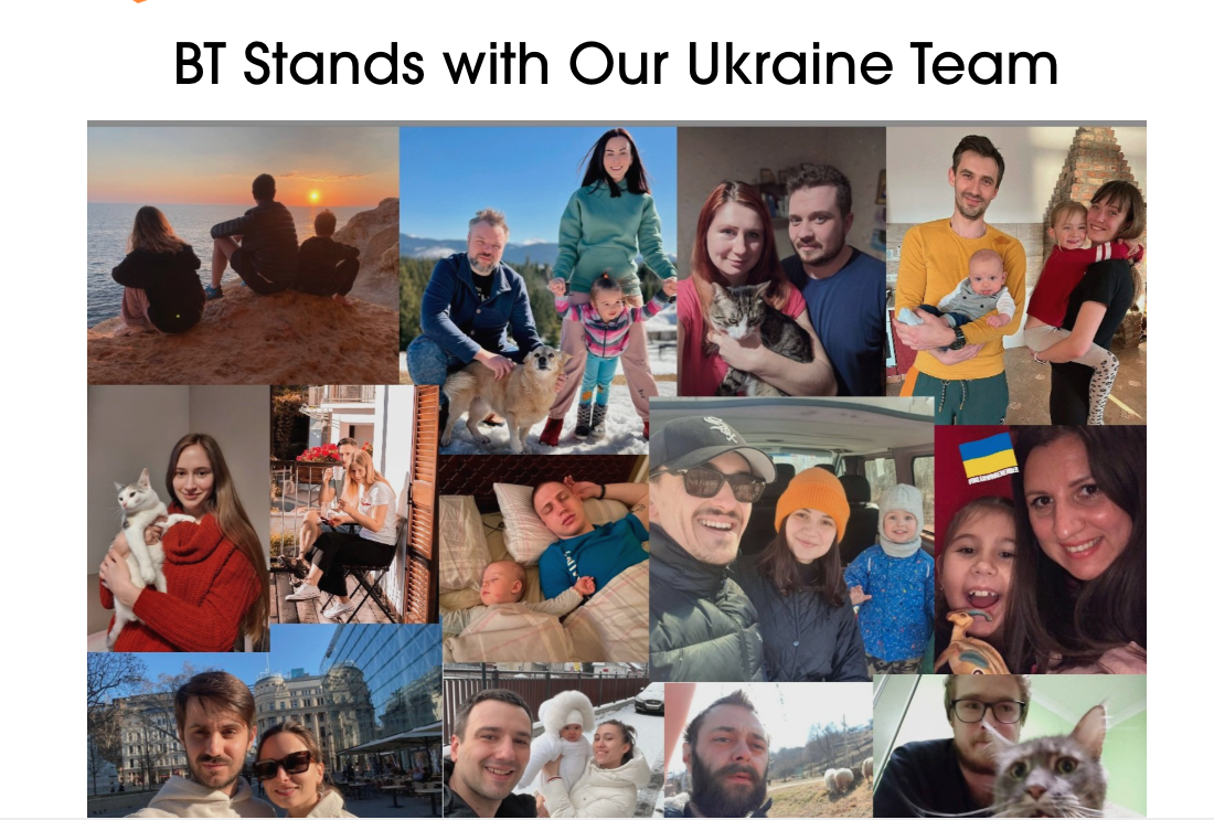 BT Stands with Our Ukraine Team