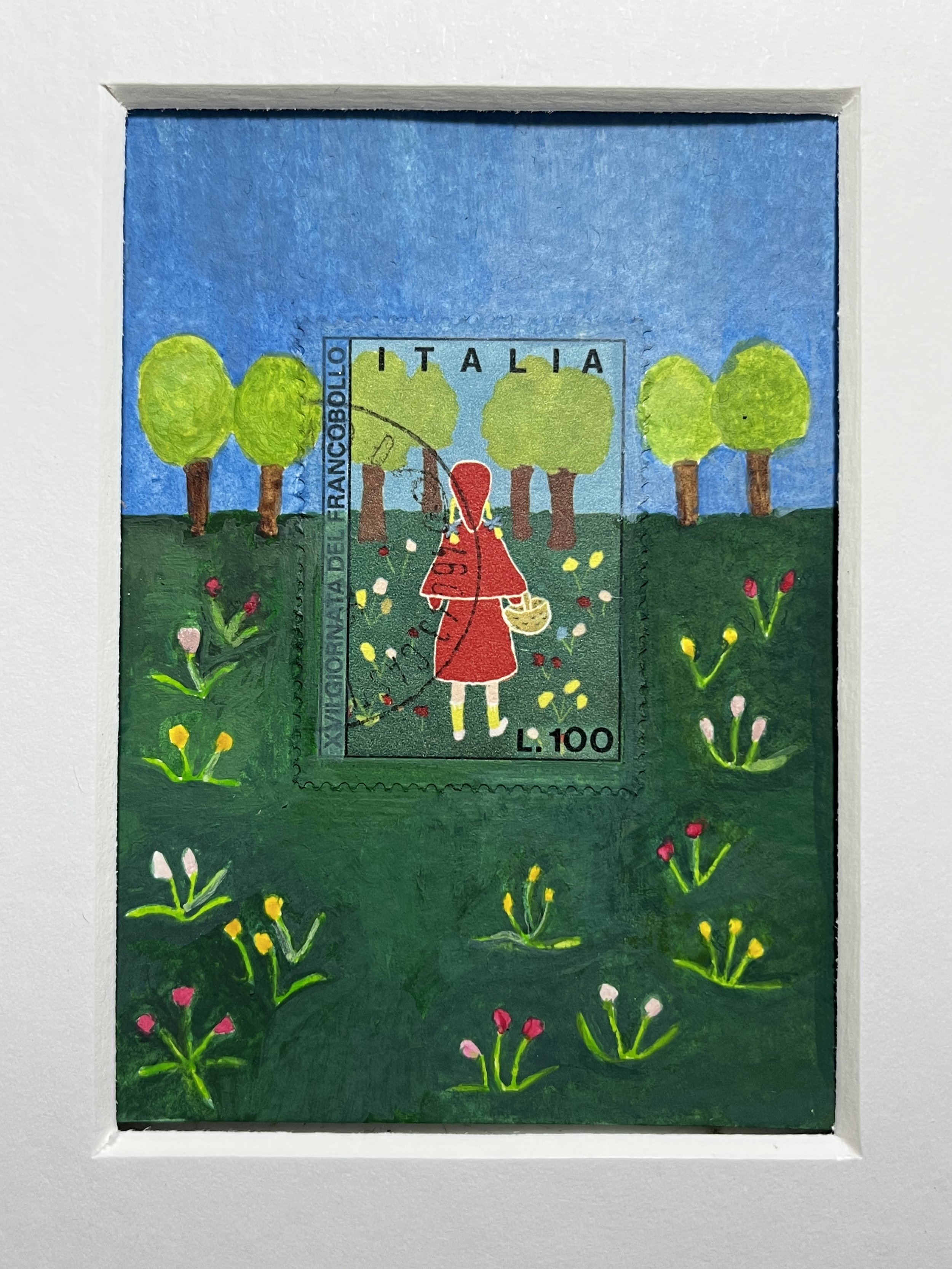 ITALY - Fairy Tale Postage Stamp Art