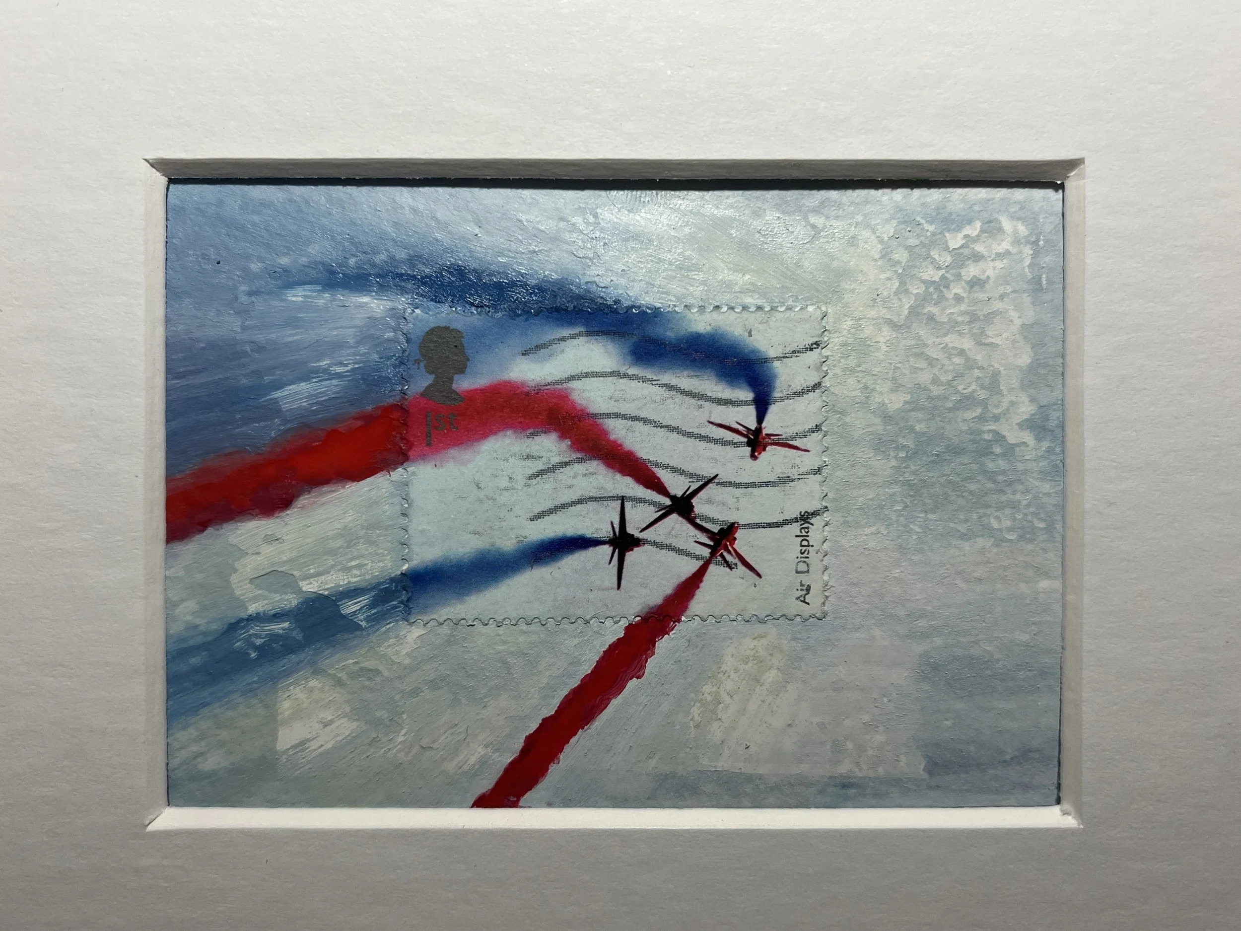 Red Arrows Air Displays Stamp Art