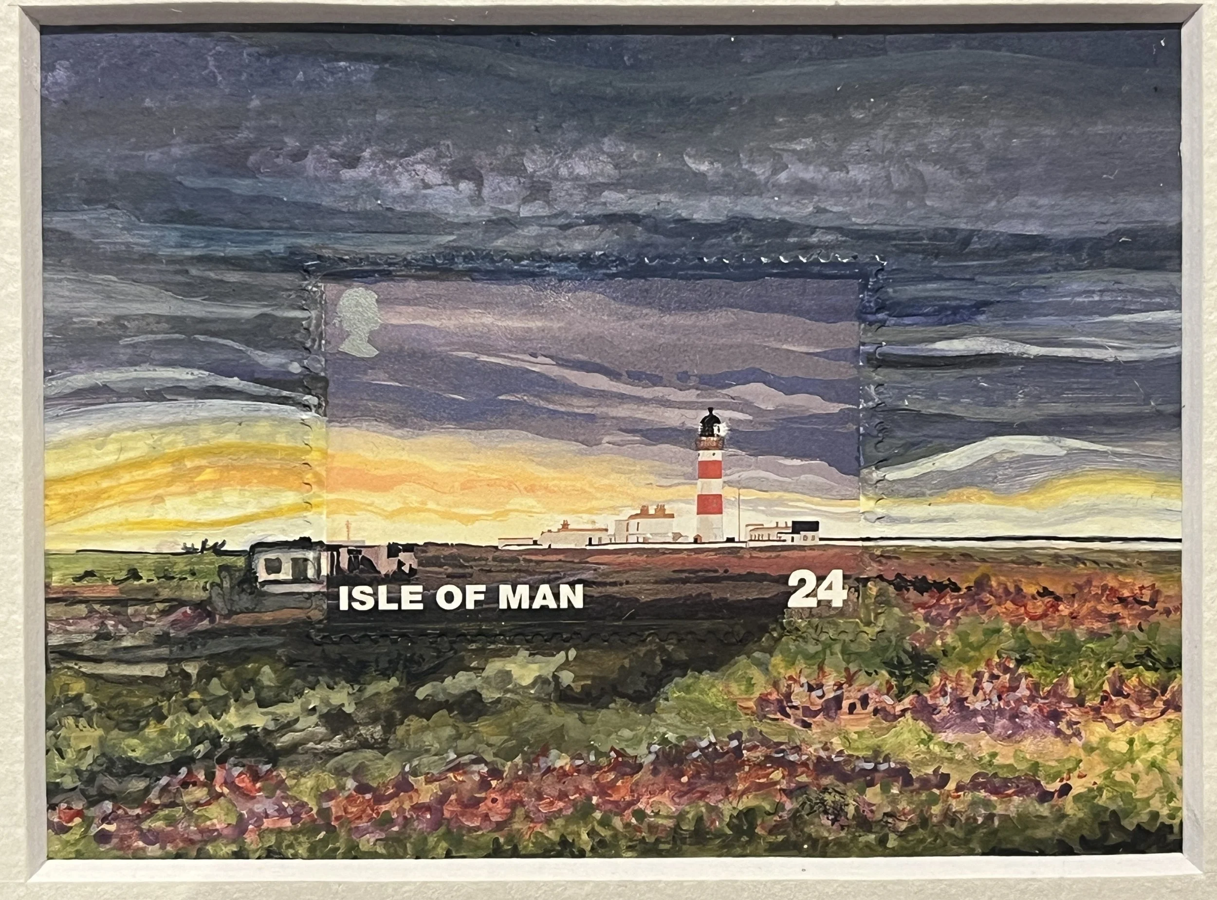 Light House Postage Stamp Art (1300)