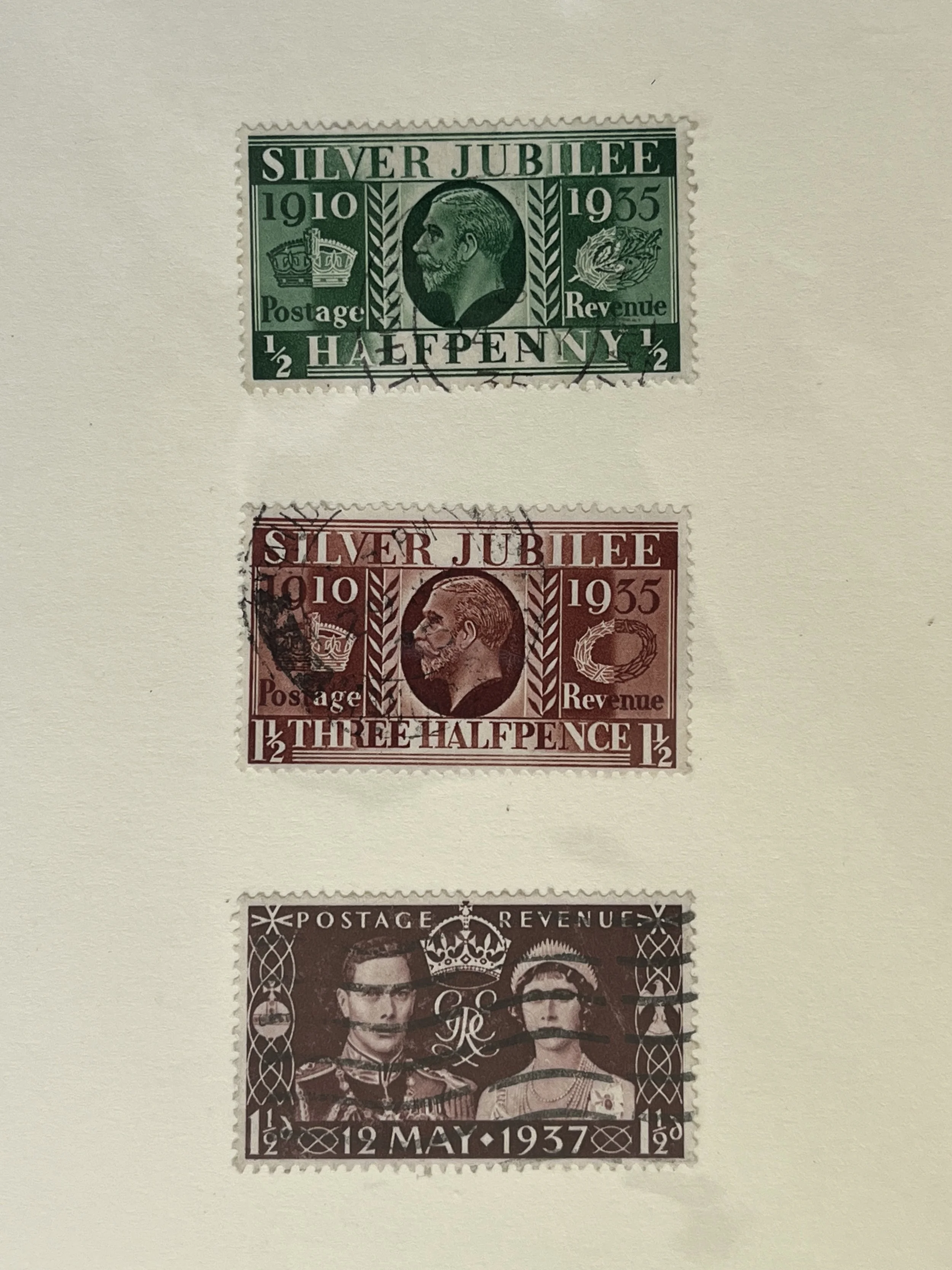 Vintage Stamps Greetings Card