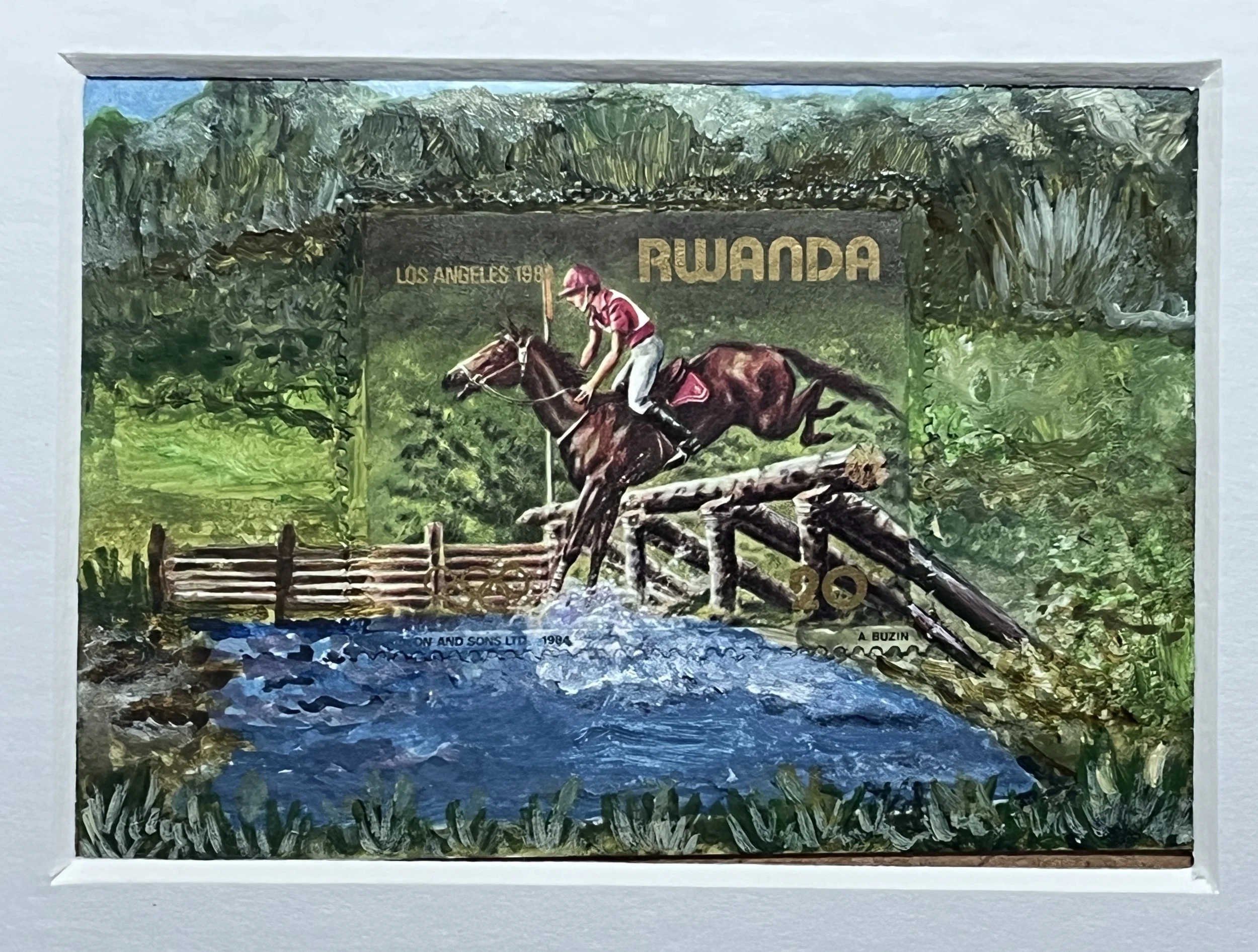 Olympic Games 1984 Postage Stamp Art