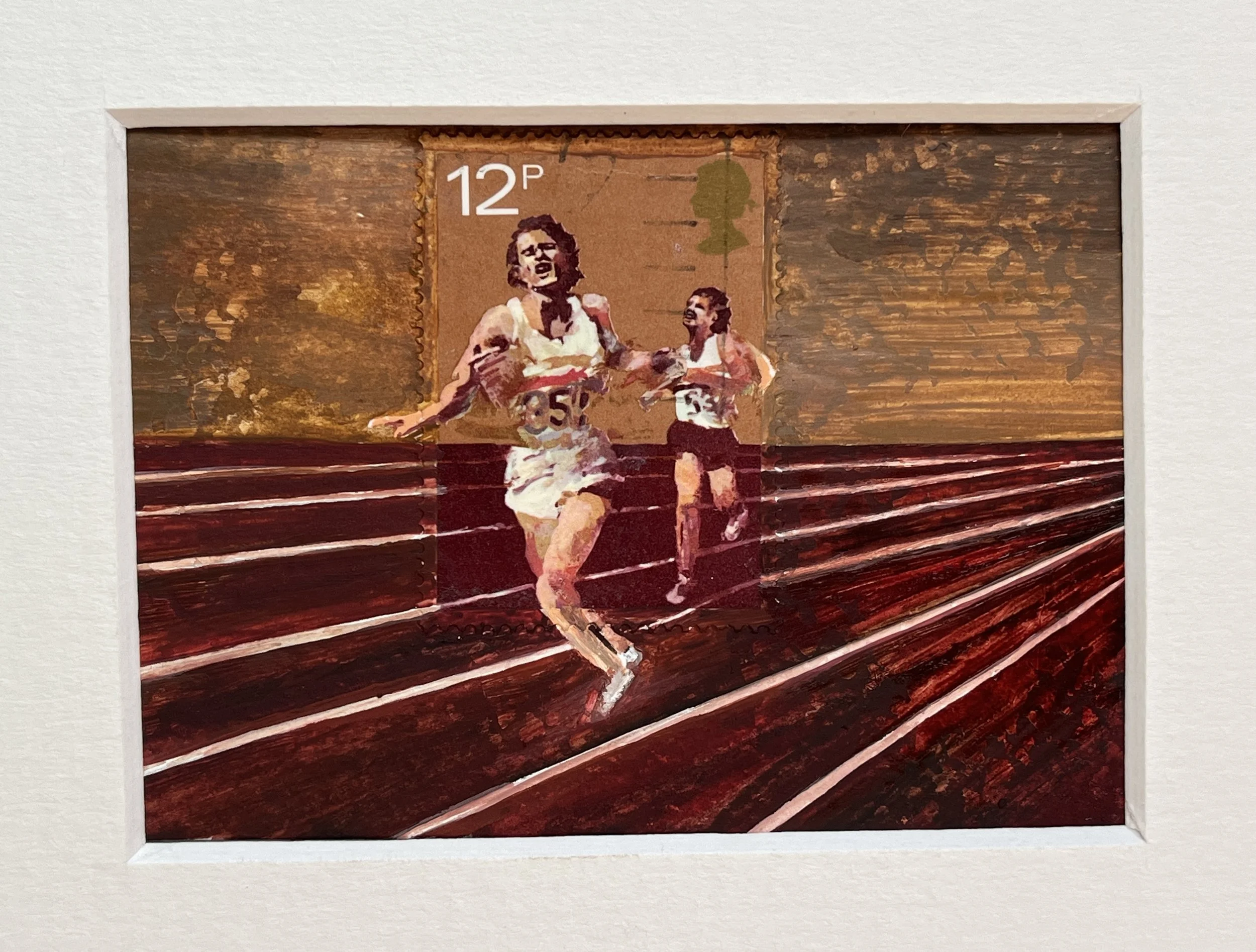 Marathon Postage Stamp Art