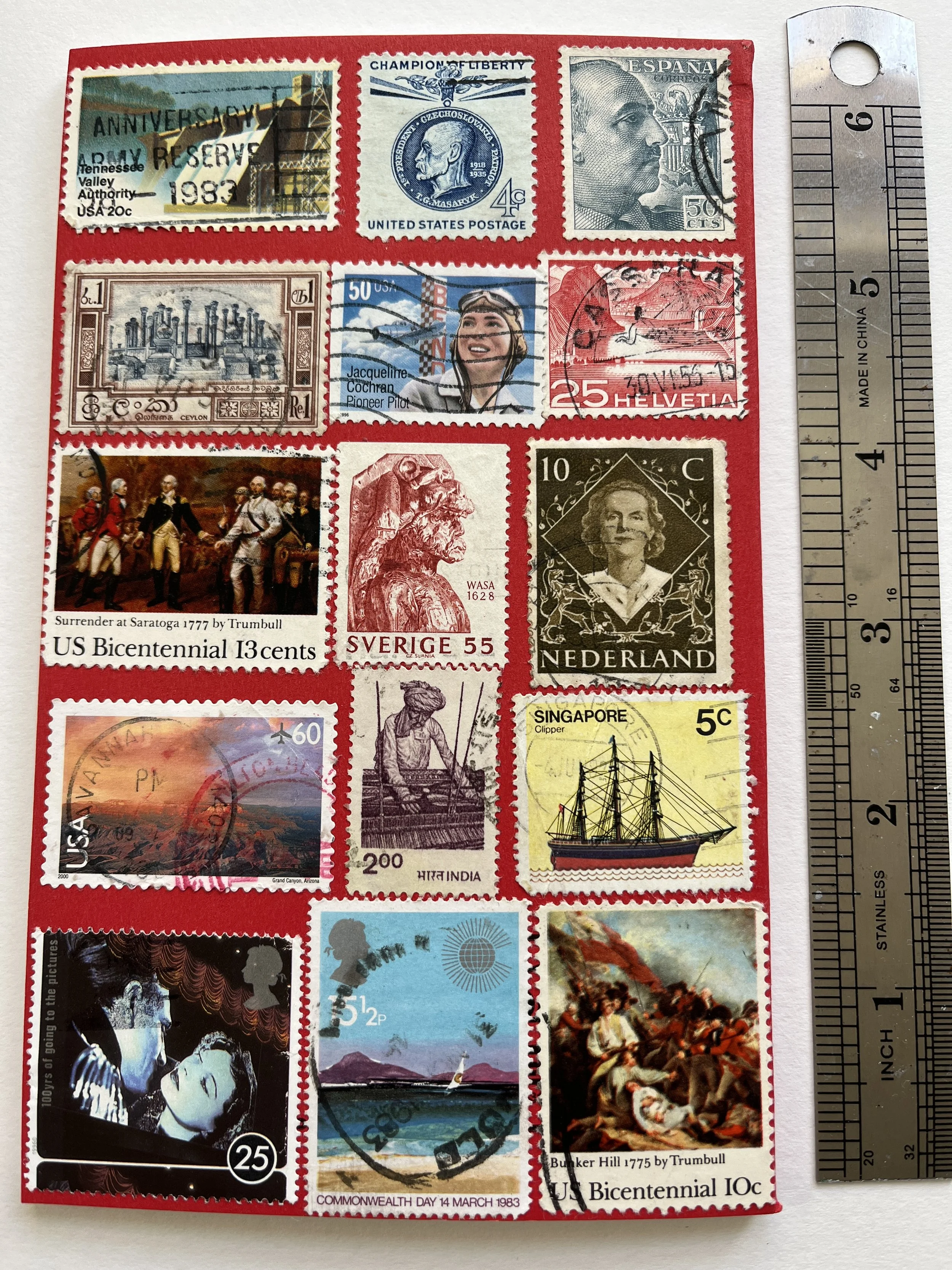 Vintage Stamp Art Notebook