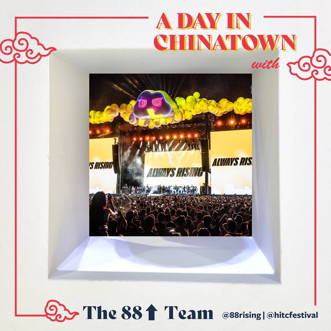 @88rising&rsquo;s @hitcfestival is coming to NYC (their birthplace) this month! 

Spend #ADayinChinatown the 88rising way, and explore their team&rsquo;s favorite spots in Manhattan Chinatown. Link in bio to explore on #MeetChinatown, our digital dir