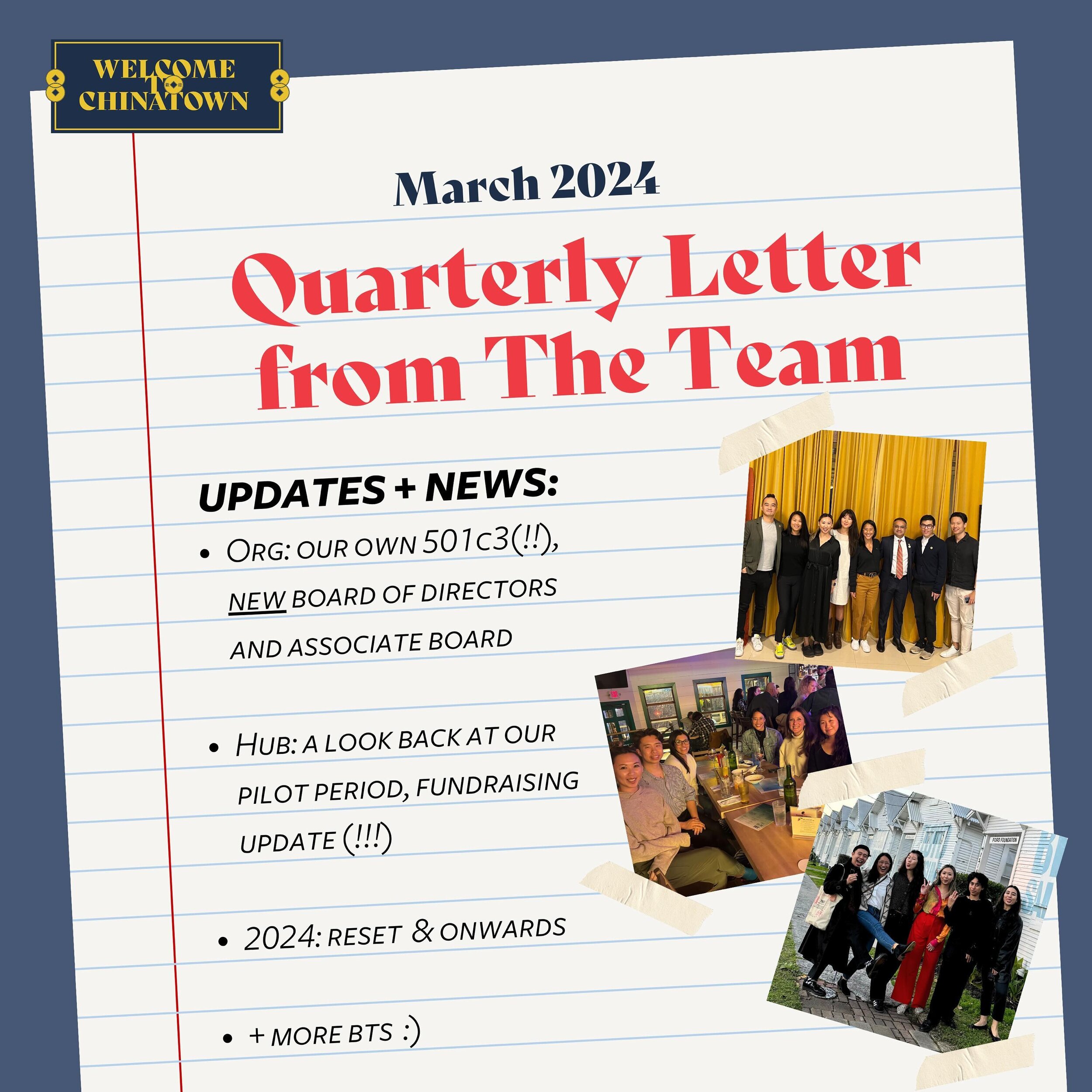 A lot has happened in and with our org these past few months, and there&rsquo;s lots we&rsquo;re excited to share with y&rsquo;all! Here is the first (of many) letters from our org, with updates and news from the last few months, and what we&rsquo;re