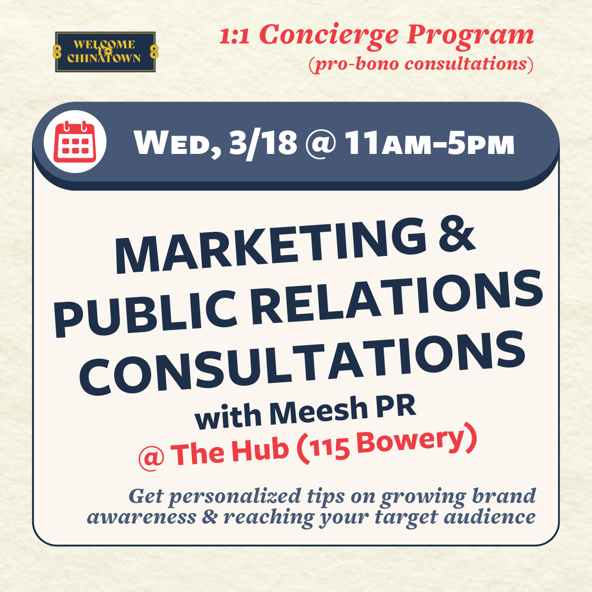 Marketing and PR Consultations with Meesh PR