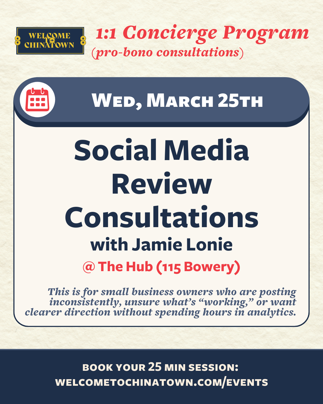 Social Media Review Consultations with Jamie Lonie