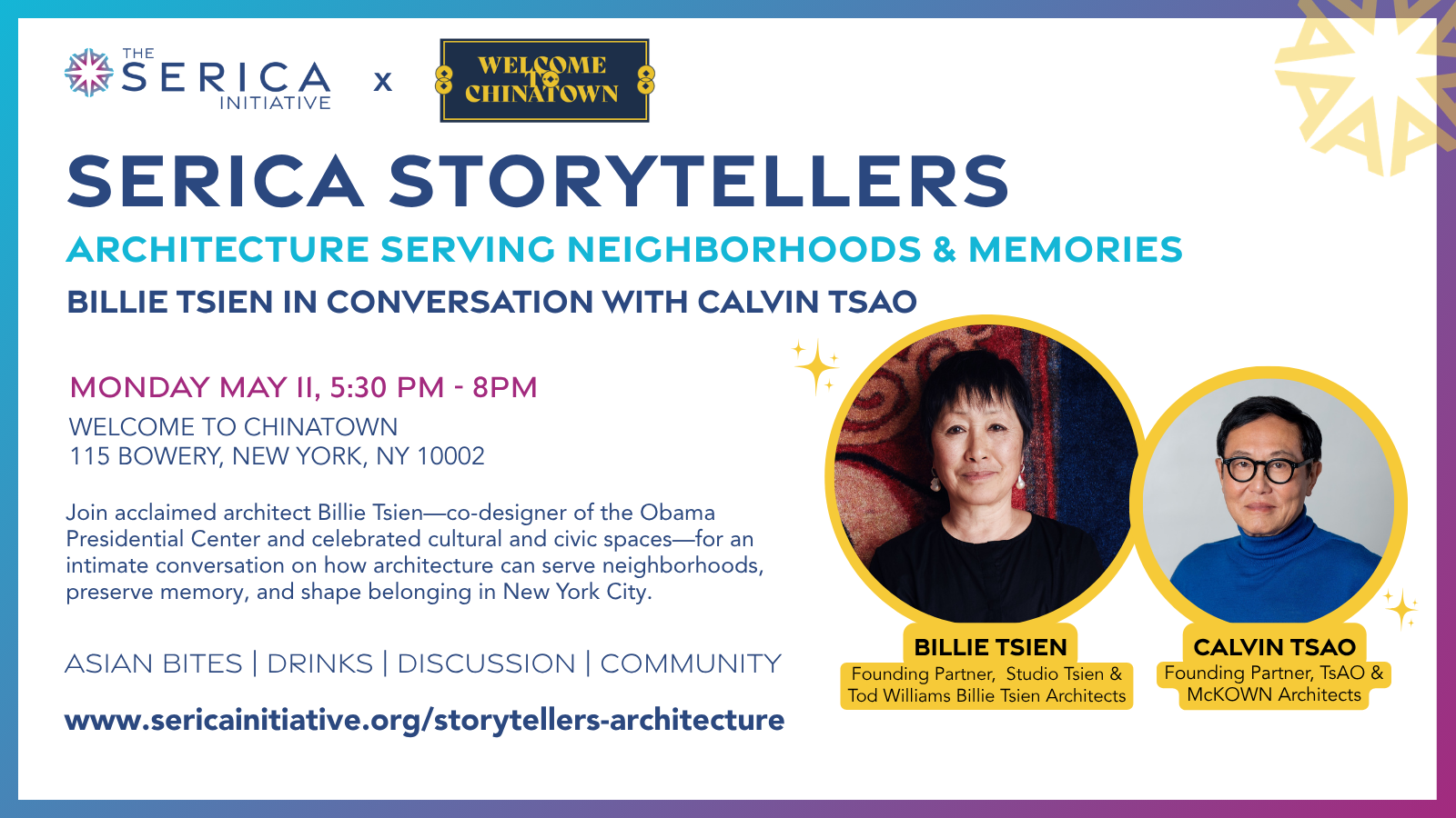 Serica Storytellers: Architecture Serving Neighborhoods &amp; Memories - Community Discussion