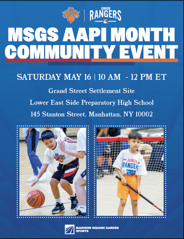New York Knicks &amp; Rangers AAPI Month Youth Clinic 