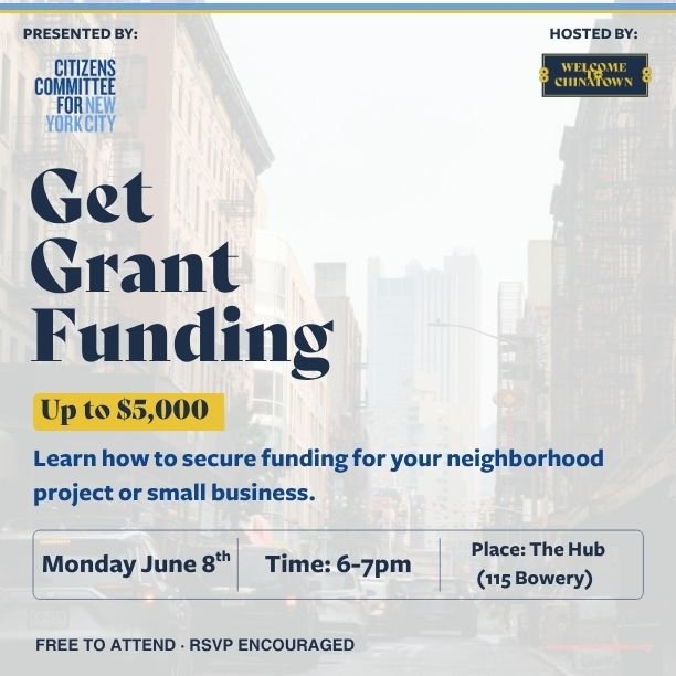 CitizensNYC Community Leaders and Small Business' Grant Info Session
