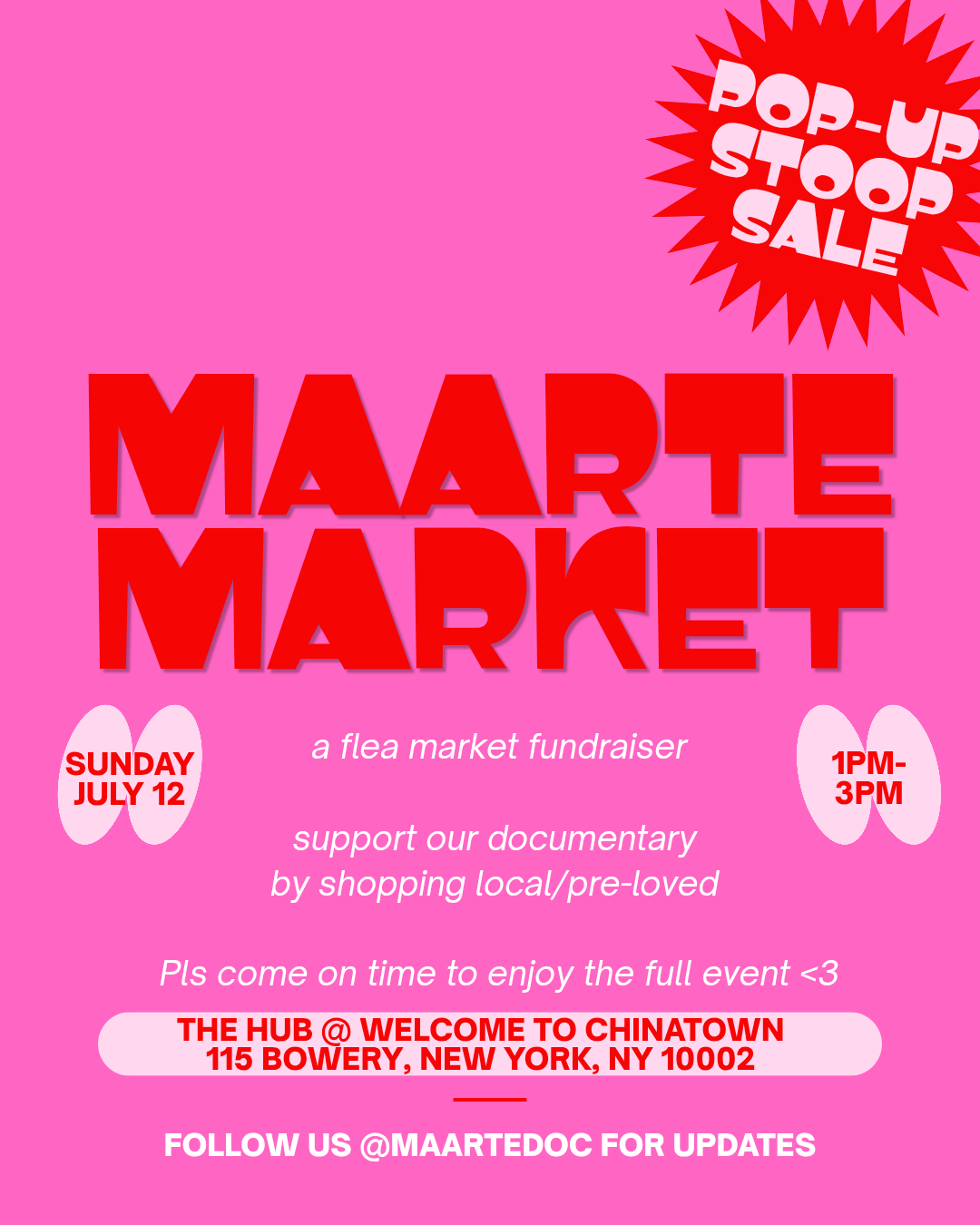 Maarte Market Stoop Sale: Docuseries Fundraiser