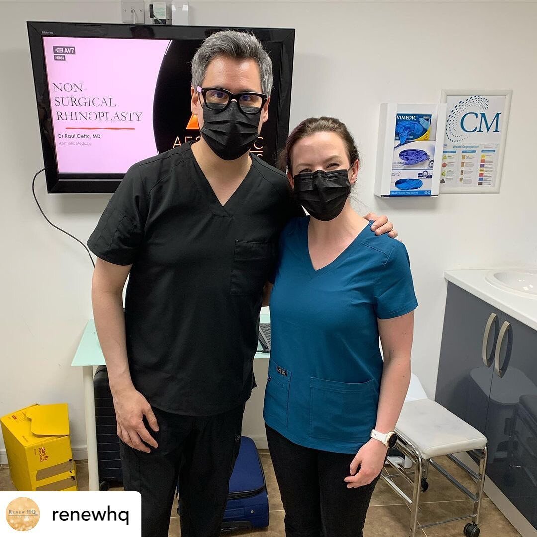 Repost - @renewhq Brilliant day spent with the amazing @drcetto of @aestheticfractions training in liquid rhinoplasty. Delighted to bring this treatment to you all! #nonsurgicalrhinoplasty #nonsurgicalnosejob #liquidrhinoplasty #fillers
