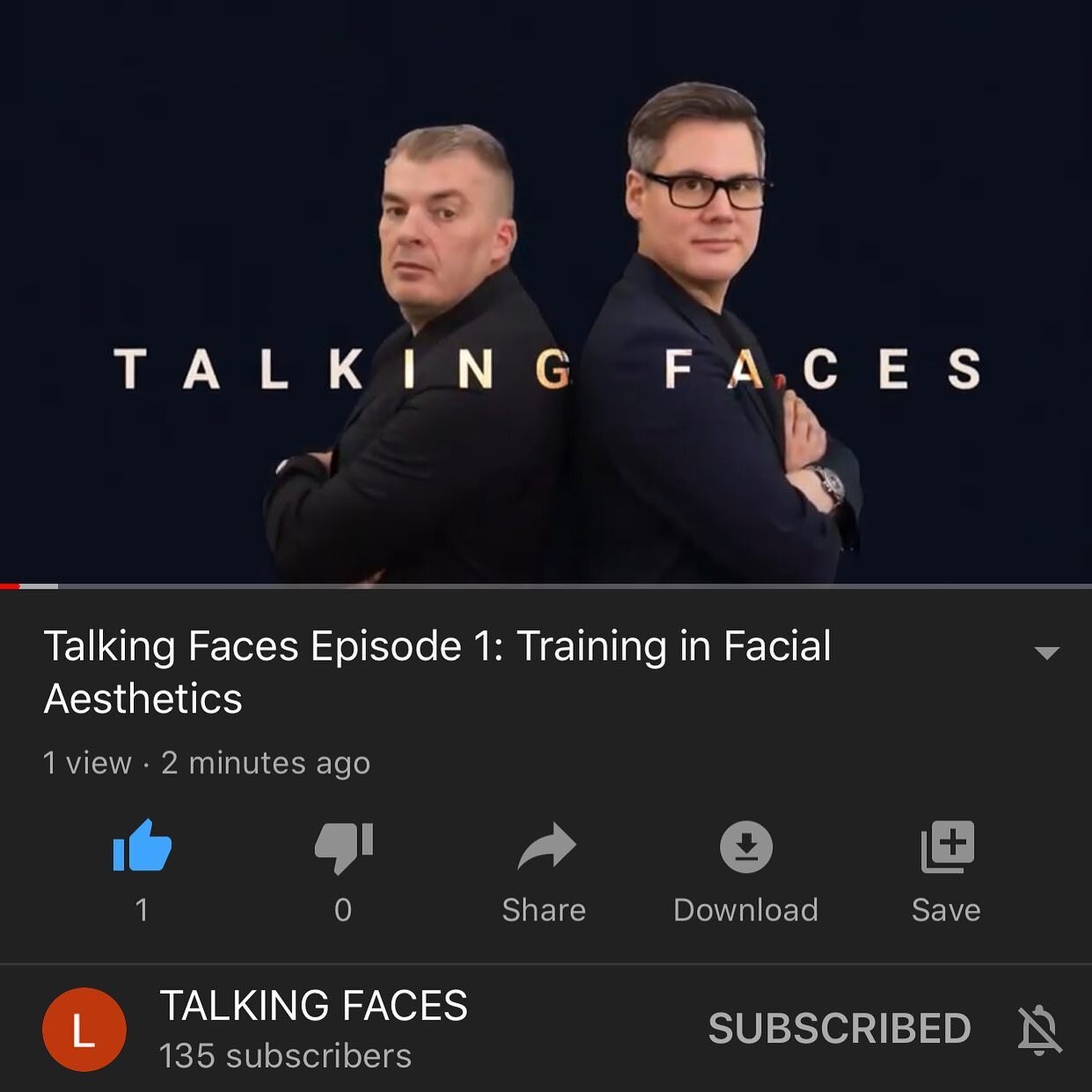 First episode of Talking Faces up live on YouTube, today we discussed training in Facial Aesthetics. Tune in for a new episode every week with @leewalker_academy  https://youtu.be/j5j-ZGwDck8