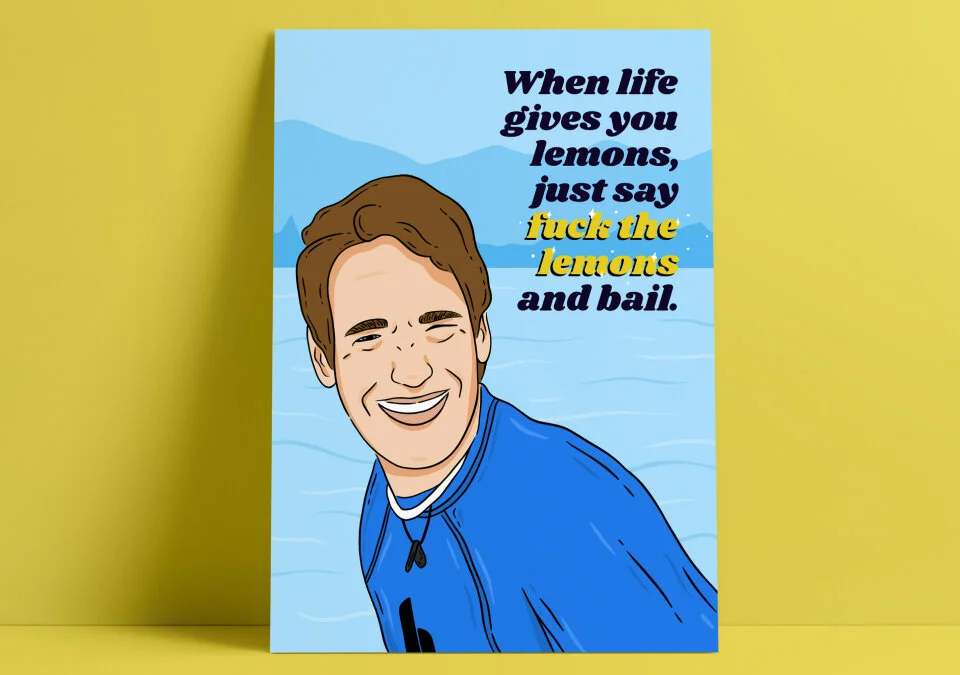 6 year anniversary card I created for my partner in 2020.