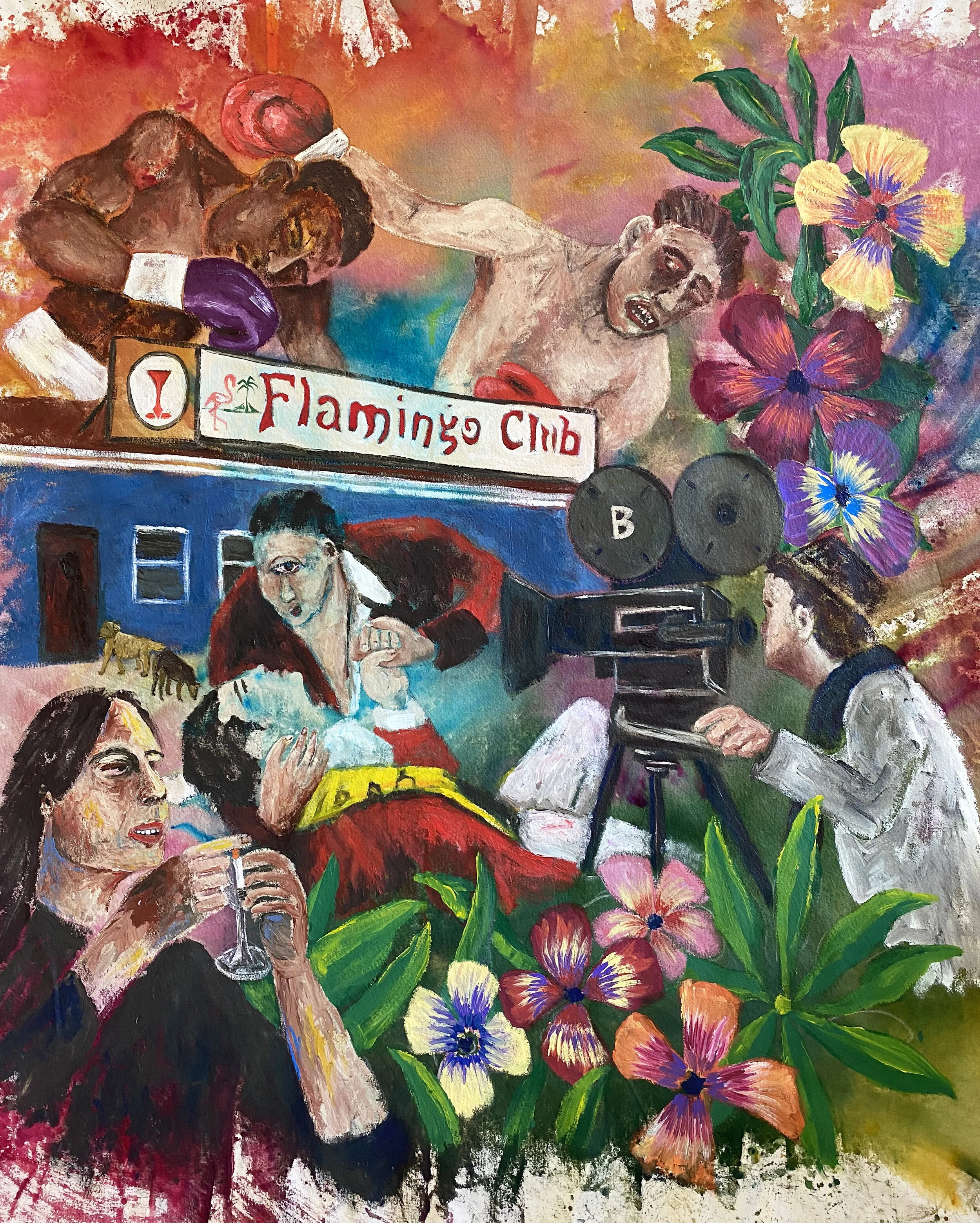 Cyclops in Mourning, 47x60 inches, Acrylic on Canvas, 2021