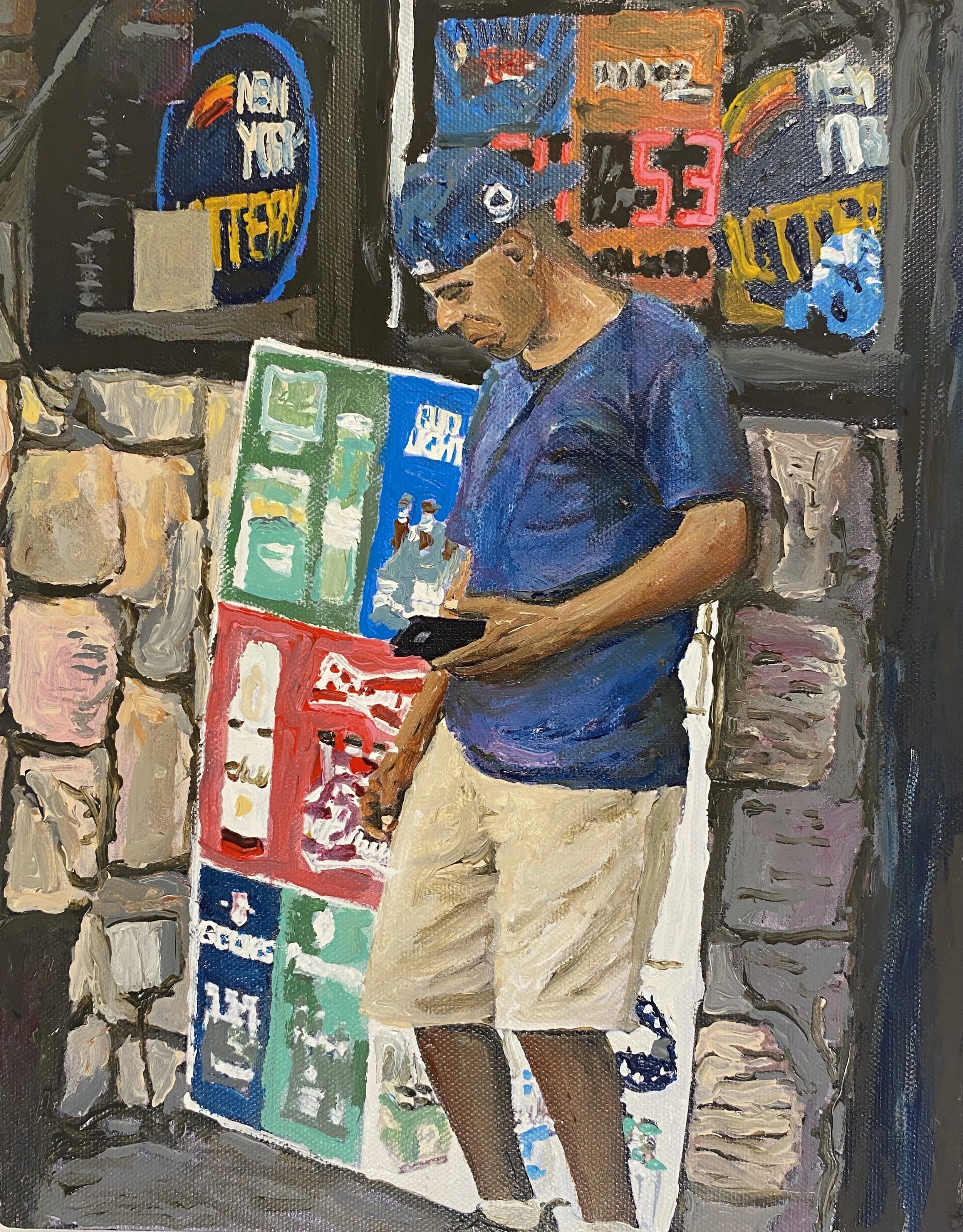 Tony, Acrylic on Canvas, 8x10in, 2023