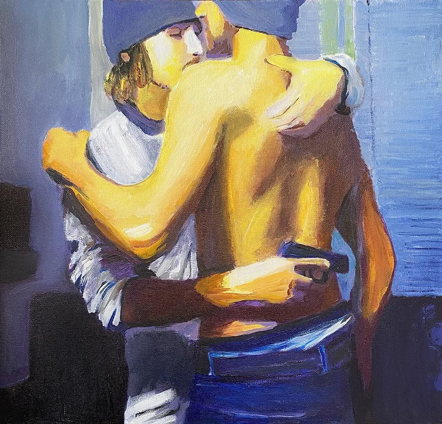 Last Day, Acrylic on Canvas, 17x17in, 2025