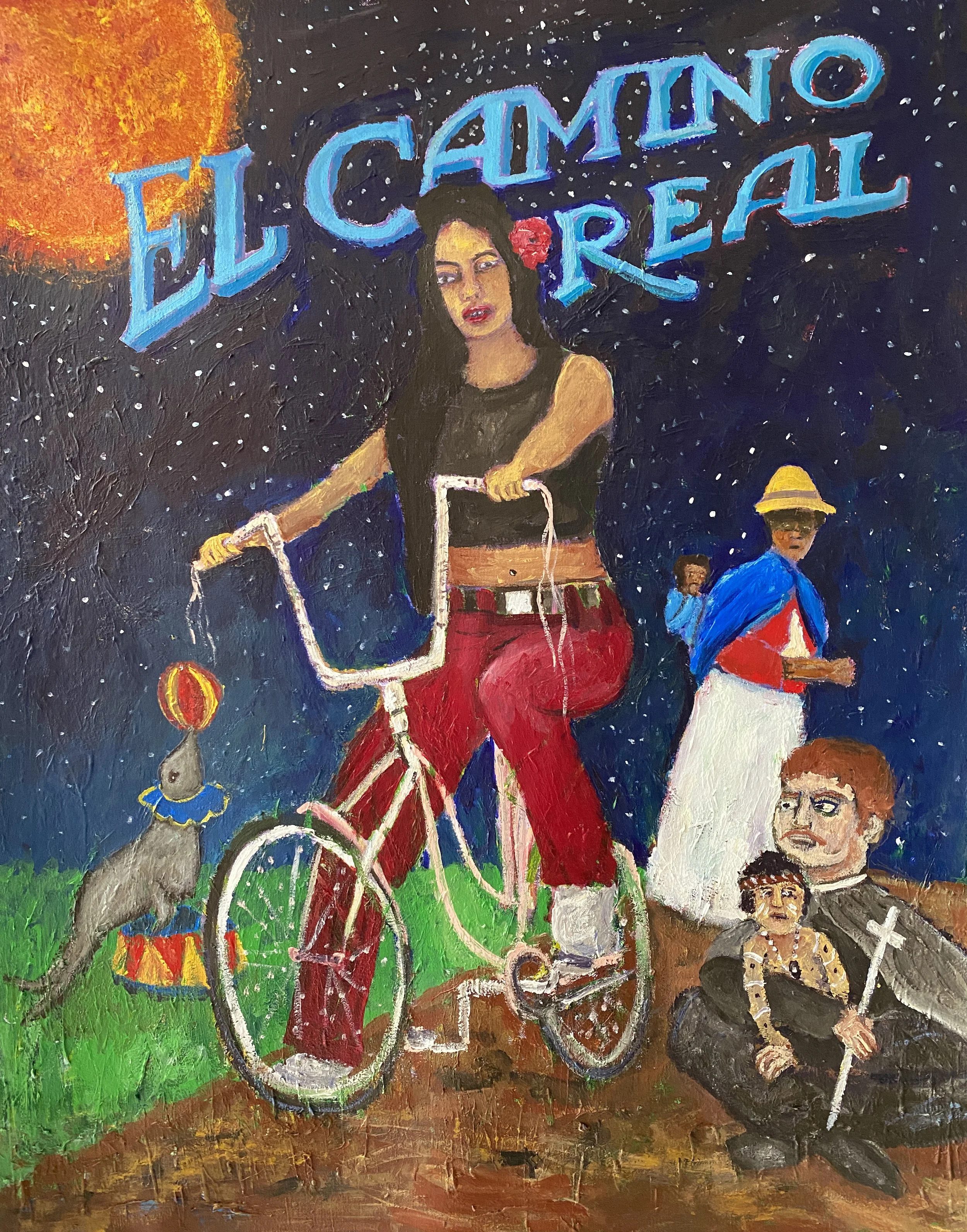 El Camino Real, 30x24 inches, Acrylic on Canvas, 2022