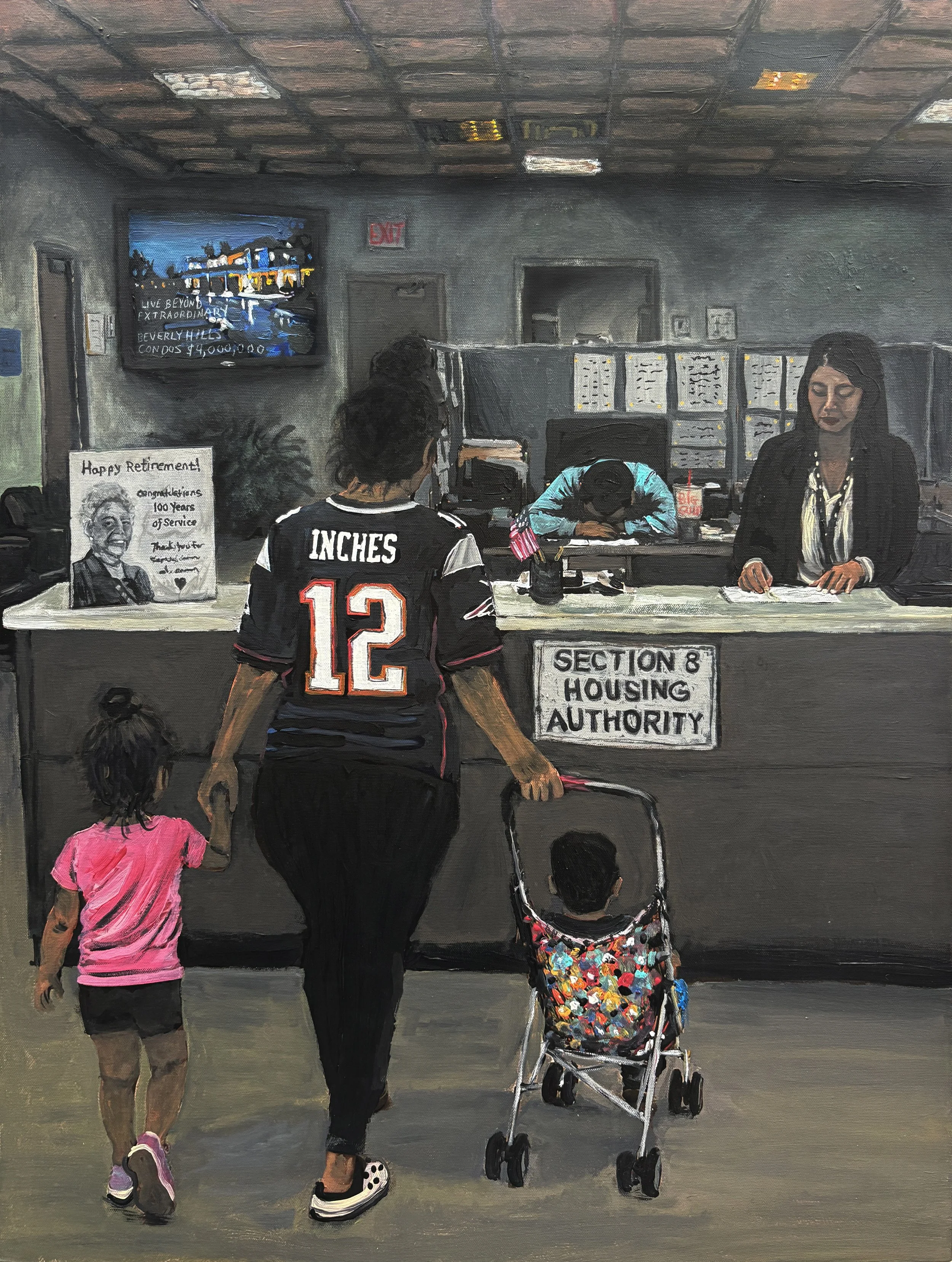
Section 8,  Acrylic on Canvas, 20x30 inches, 2026
