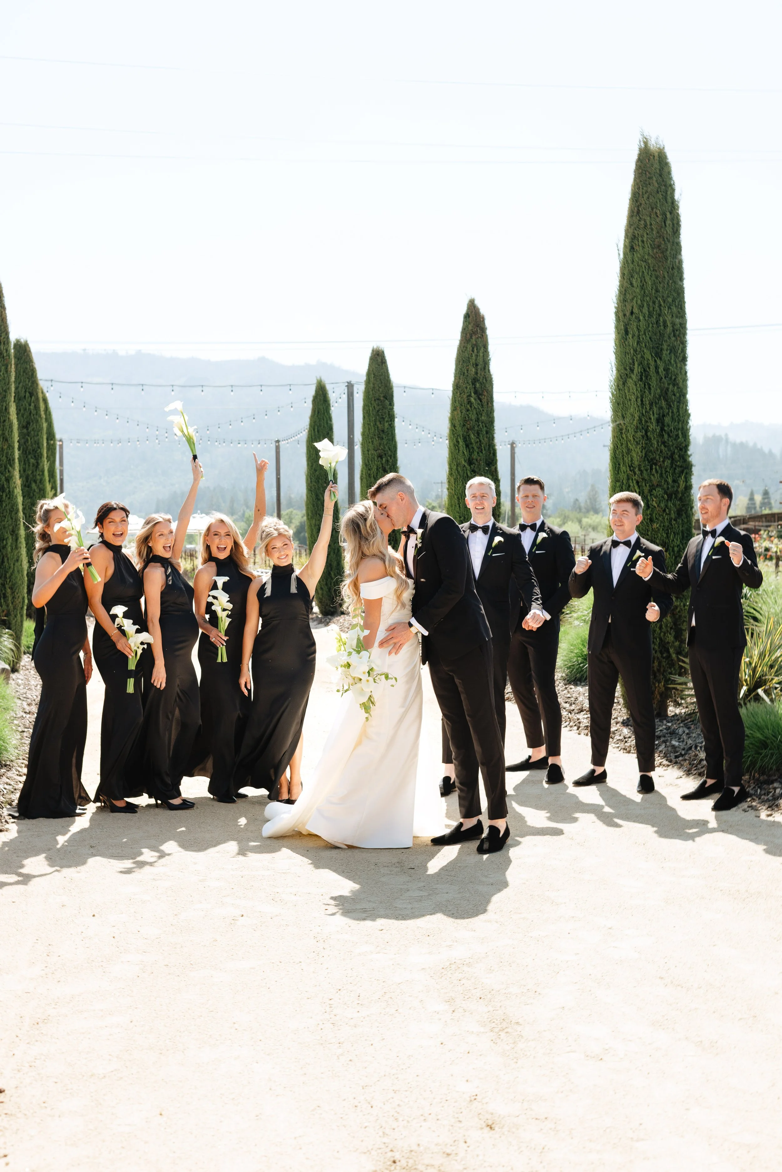 a Modern spring Wedding in napa valley
