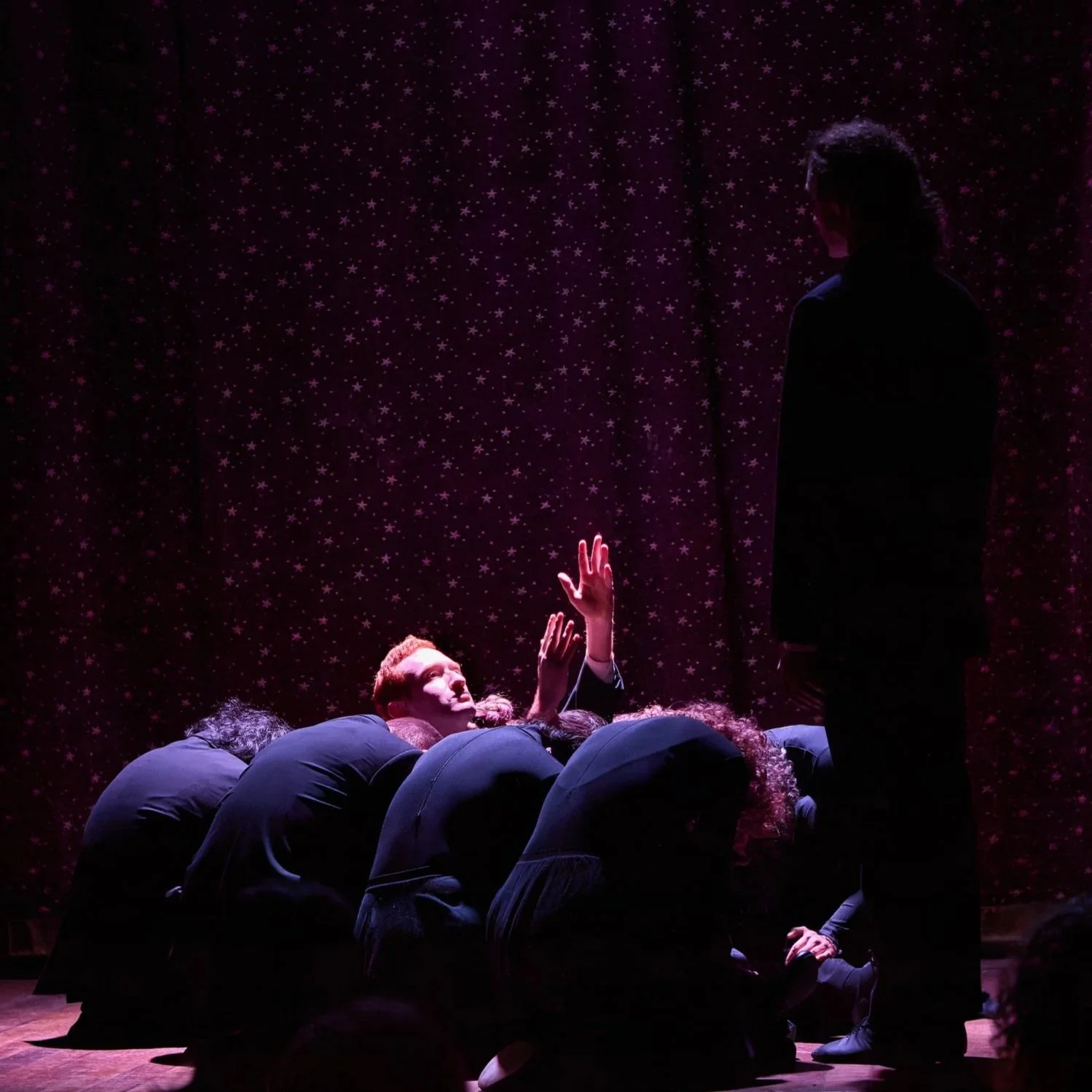 As Gregor Samsa with ensemble in From the Diaries of Franz Kafka with ST/DE. Photo by Jaqlin Medlock