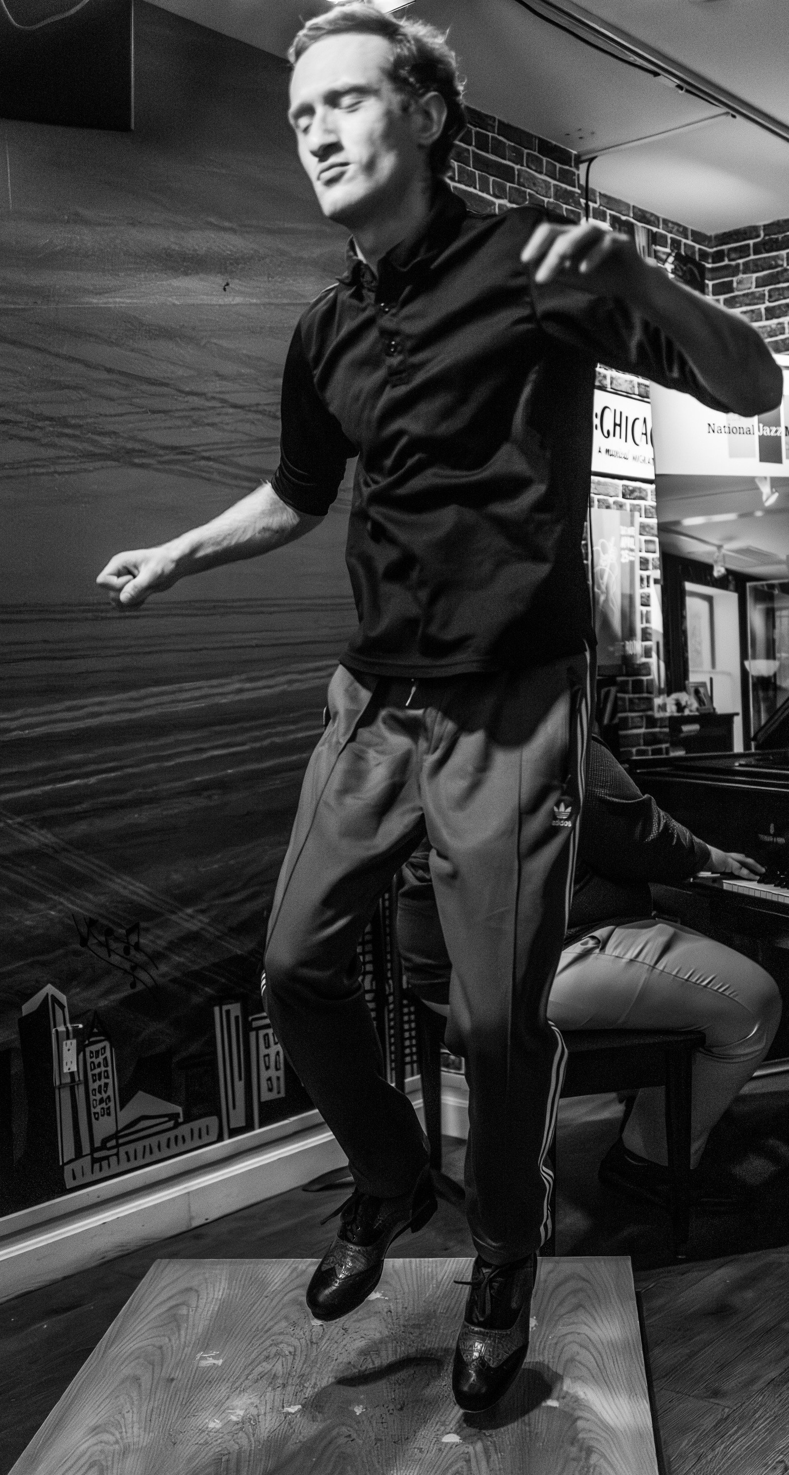 Performing at a tap dance jam at The National Jazz Museum in Harlem. Photo by Ed Newman