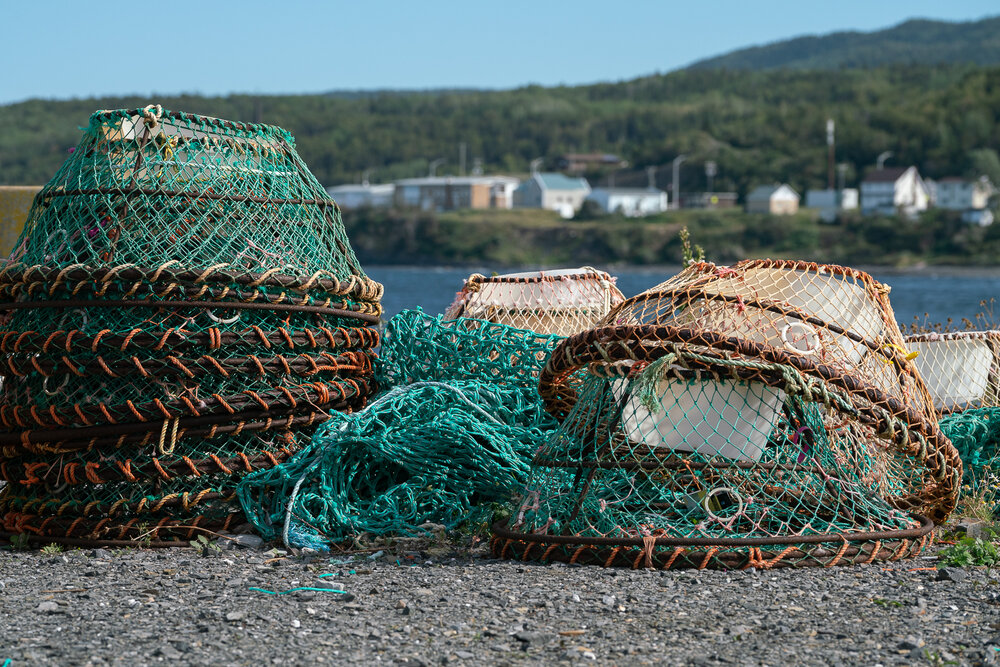 Crab Traps On A Fishing Dock