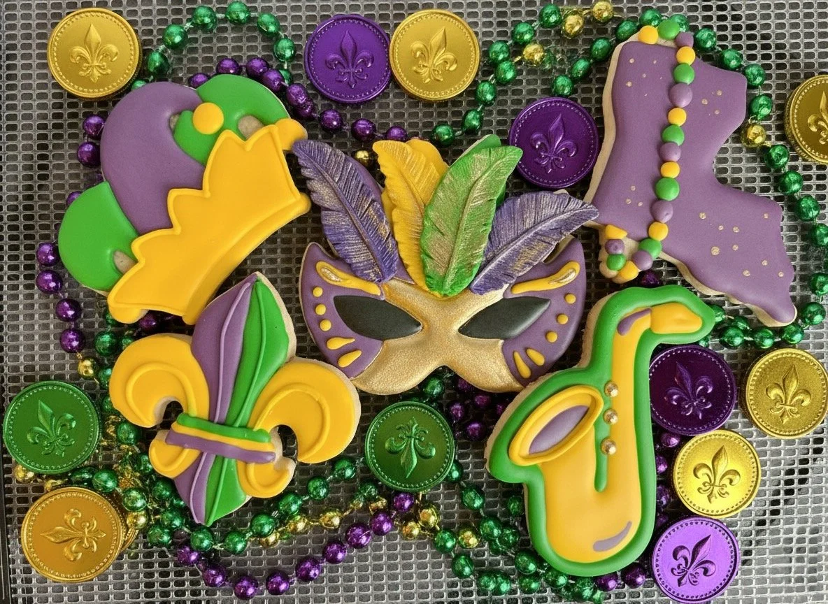 Mardis Gras Cookie Decorating Class 