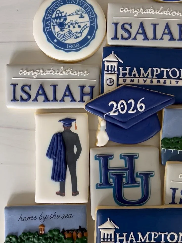 @_hamptonu Man loading&hellip;
Congratulations Isaiah! 🎉 
#graduation #customcookies #hamptonuniversity #cltbakery