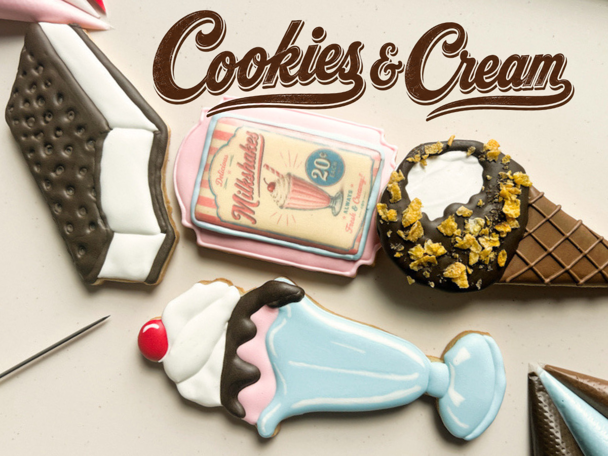 Cookies and Cream  - an Introduction to Cookie Decorating 