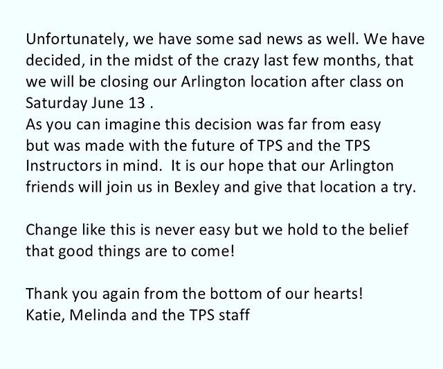 We love you UA/Grandview. Please know that this was a very hard decision.