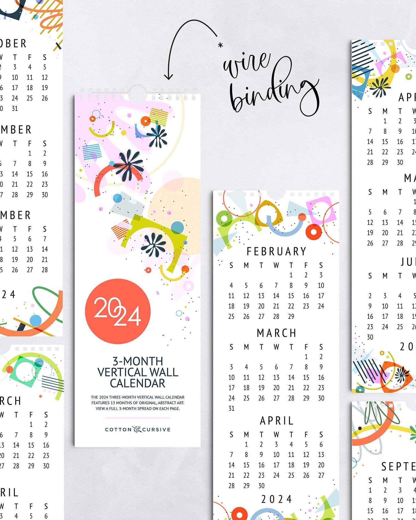 Are you a dates person?&hellip; for work or home or both? Yes? This calendar is for you. With a view of a full quarter of a year in one page, you can see what is coming with ease. If you work in accounting, you can easily reference those week-end dat