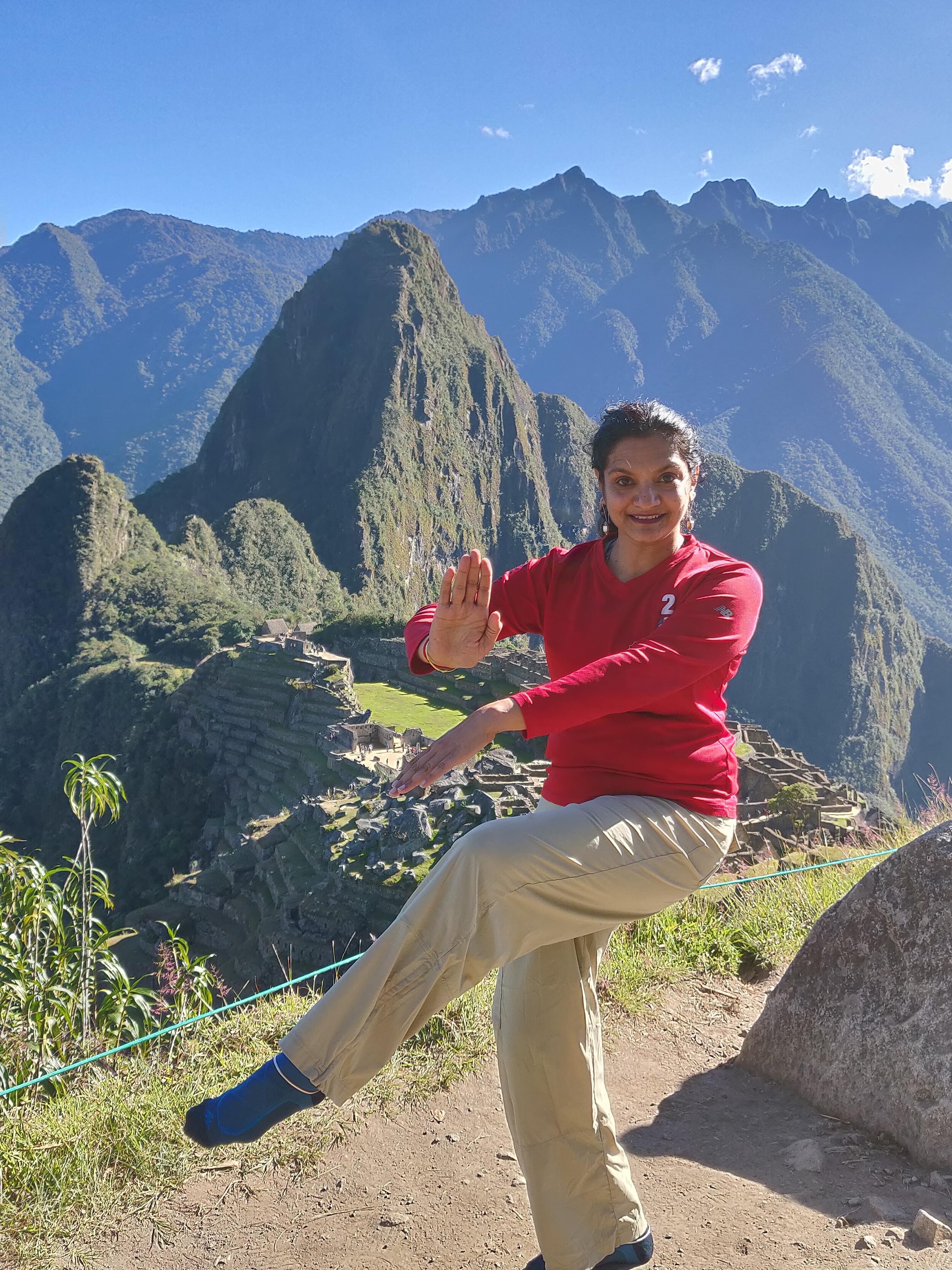 Dance Pose at Machu Pichu