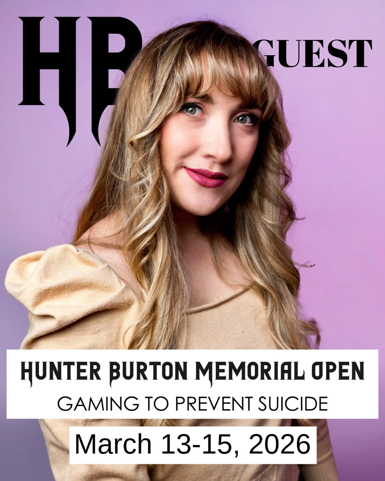 In just a few weeks I&rsquo;ll be at the Hunter Burton Memorial Gaming to Prevent Suicide event! The mission for this event is very close to my heart and I am so excited to be involved. I&rsquo;ll be bringing a cosplay, lots of Magic the Gathering de