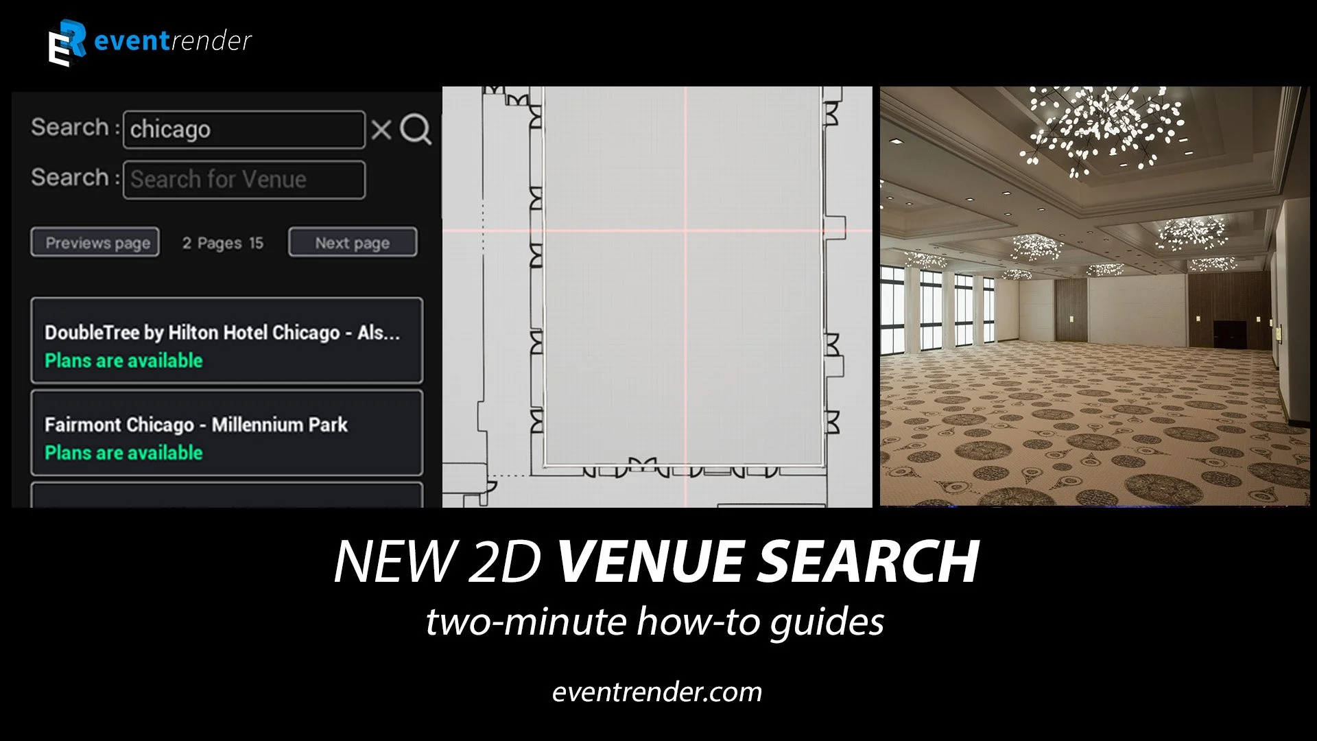 Two-minute How-to Guide:  Learn how to search for venue floor plans and create venues