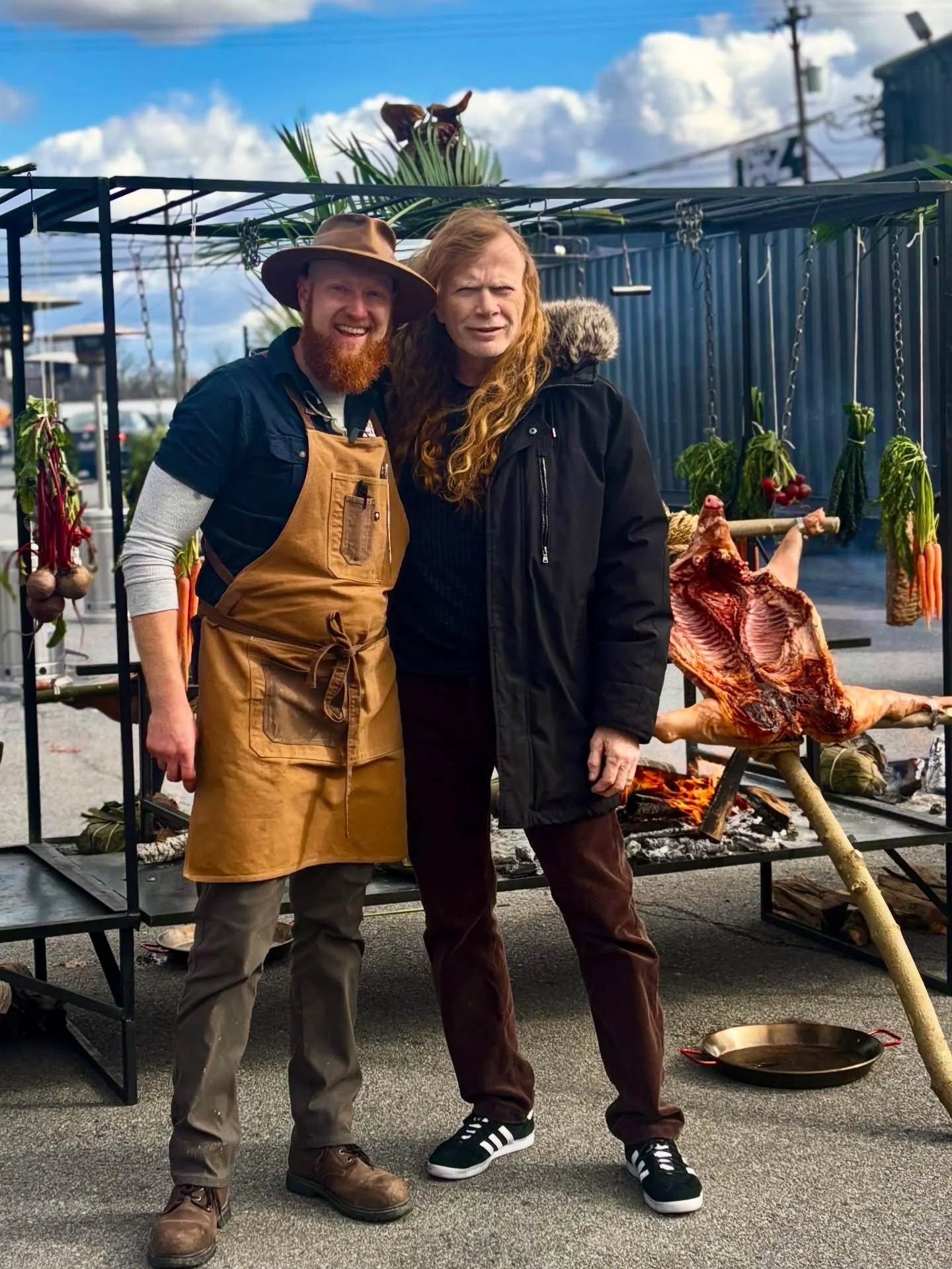 When Metal Meets Fire. 🔥
Still a little surreal! Last weekend we had the honor of cooking for @davemustaine and @megadeth in celebration of the release of their new album. Grateful for the trust, the energy, and the music that&rsquo;s influenced gen