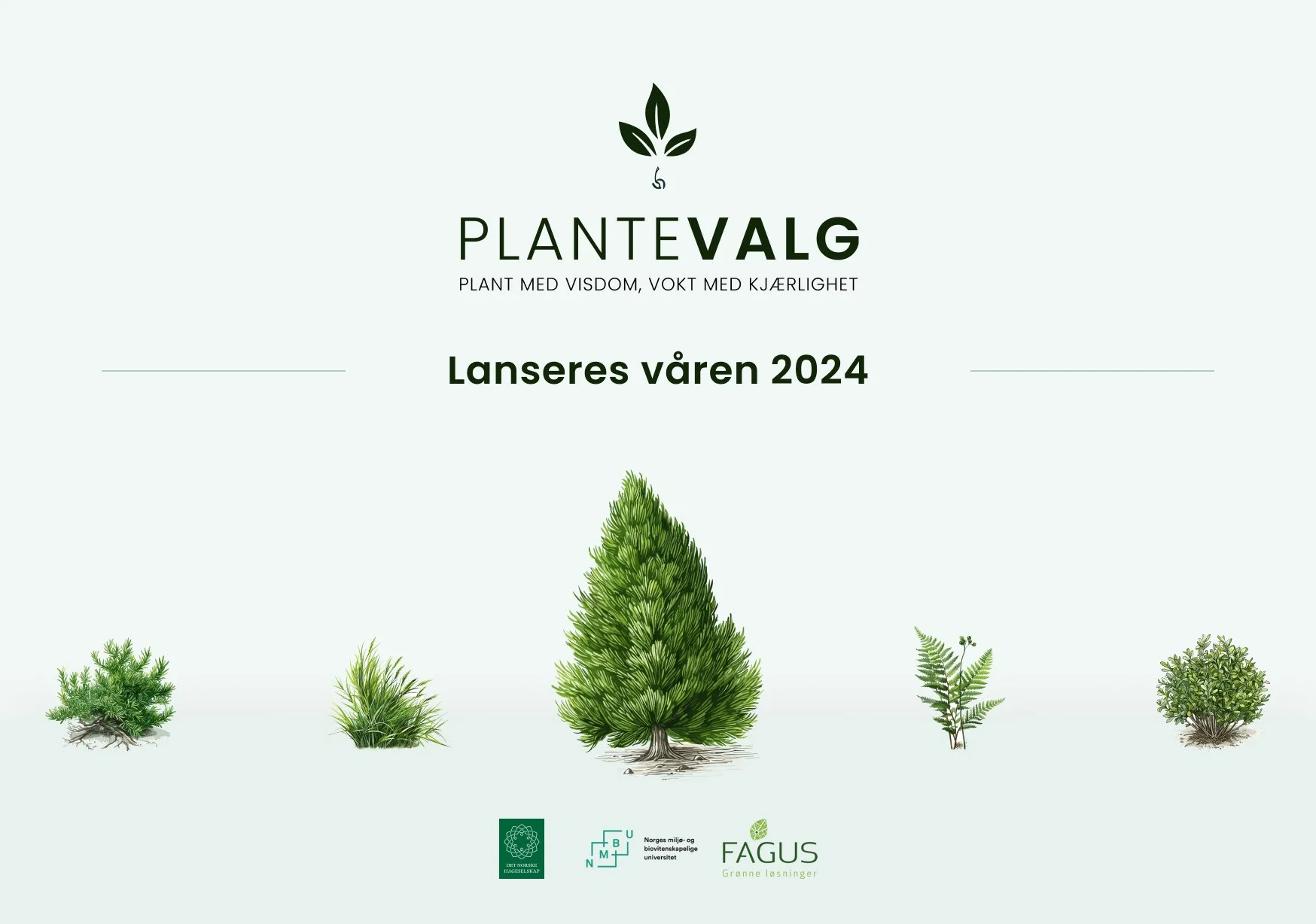 Plantevalg reklame plakat for lansering i våren 2024