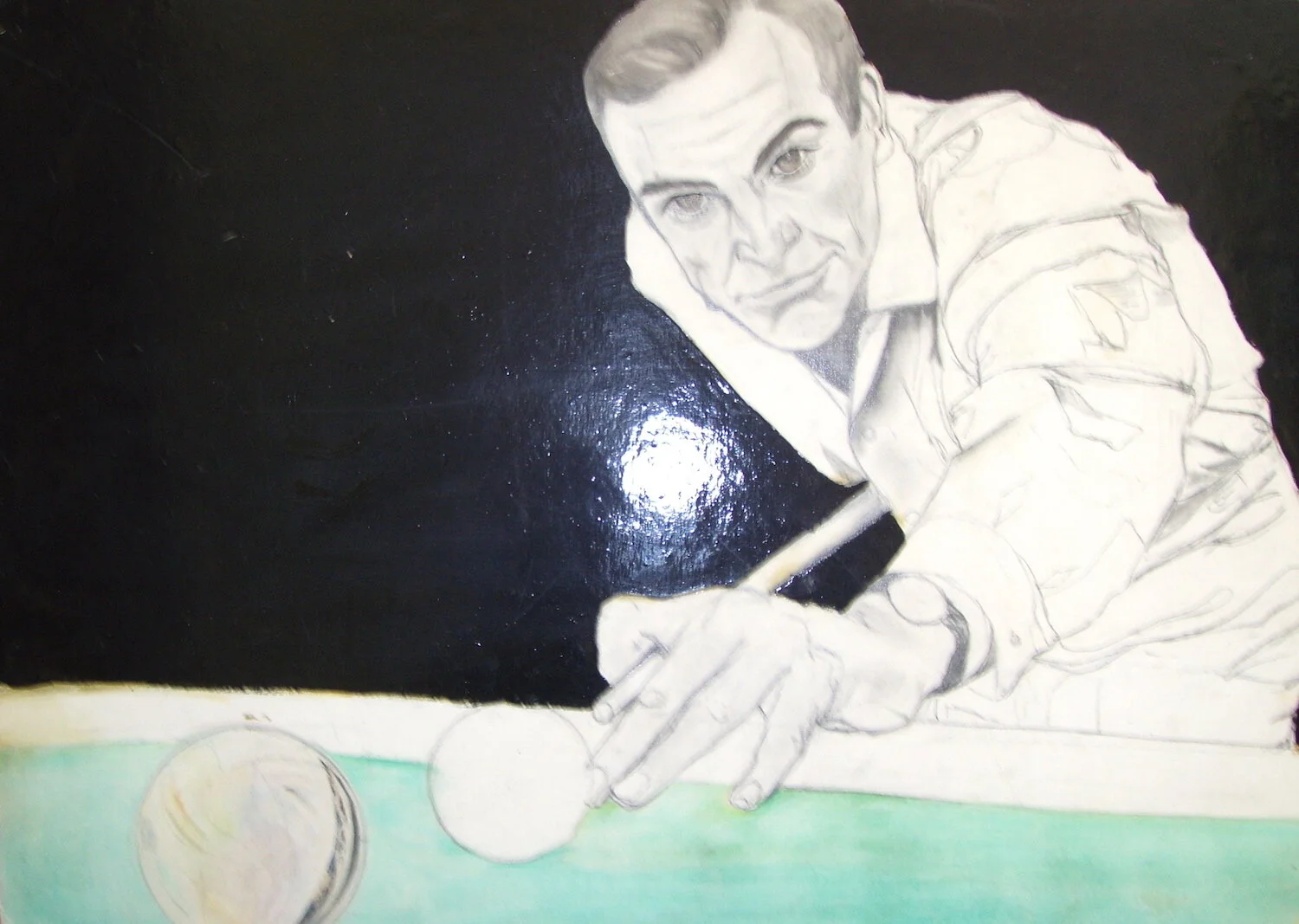 ..Sean Playing Pool..